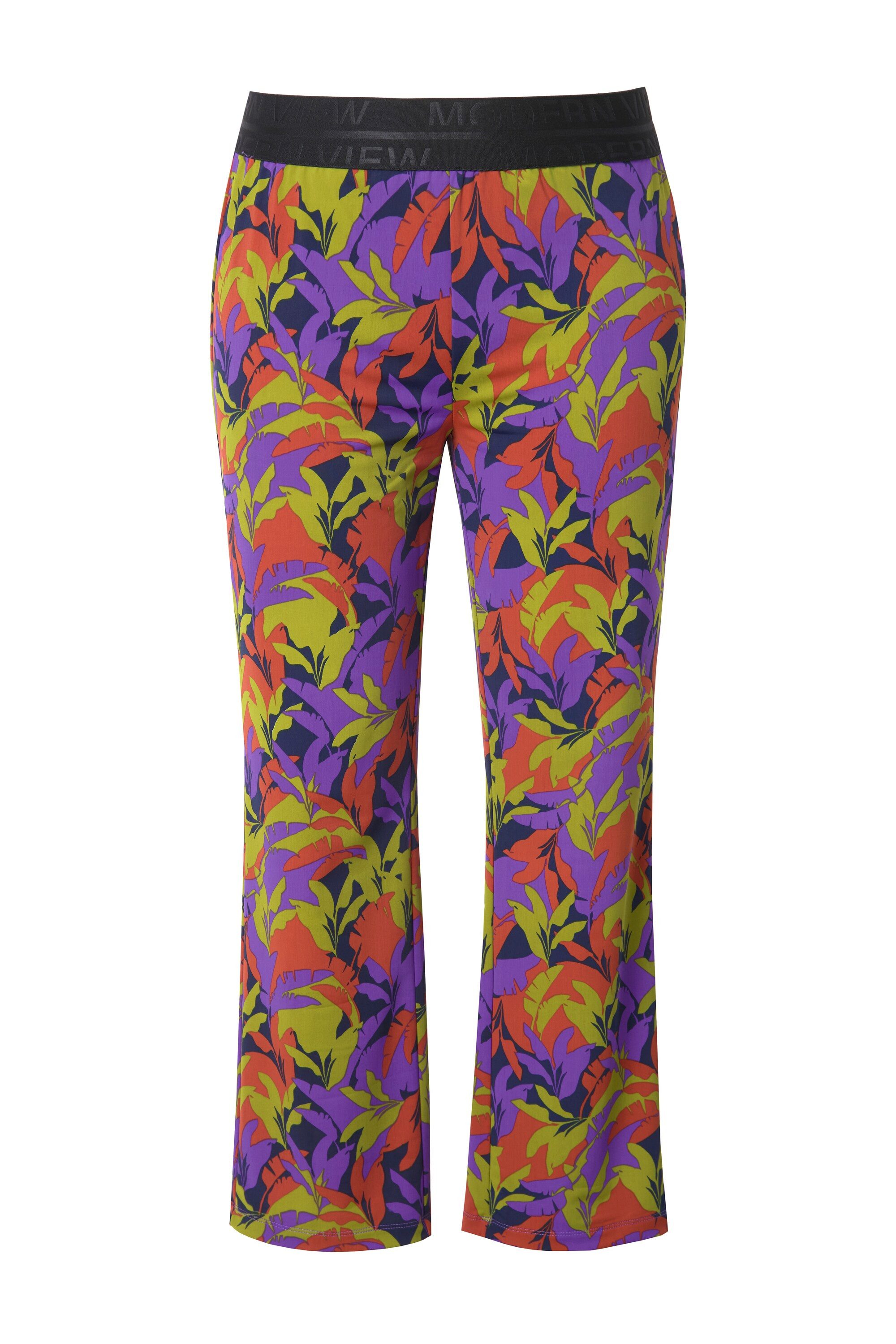 Ulla Popken Schlupfhose Jerseyhose Sienna Blätter günstig online kaufen