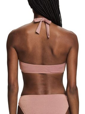 Esprit Bandeau-Bikini-Top Recycelt: glitzerndes Bandeau-Bikinitop