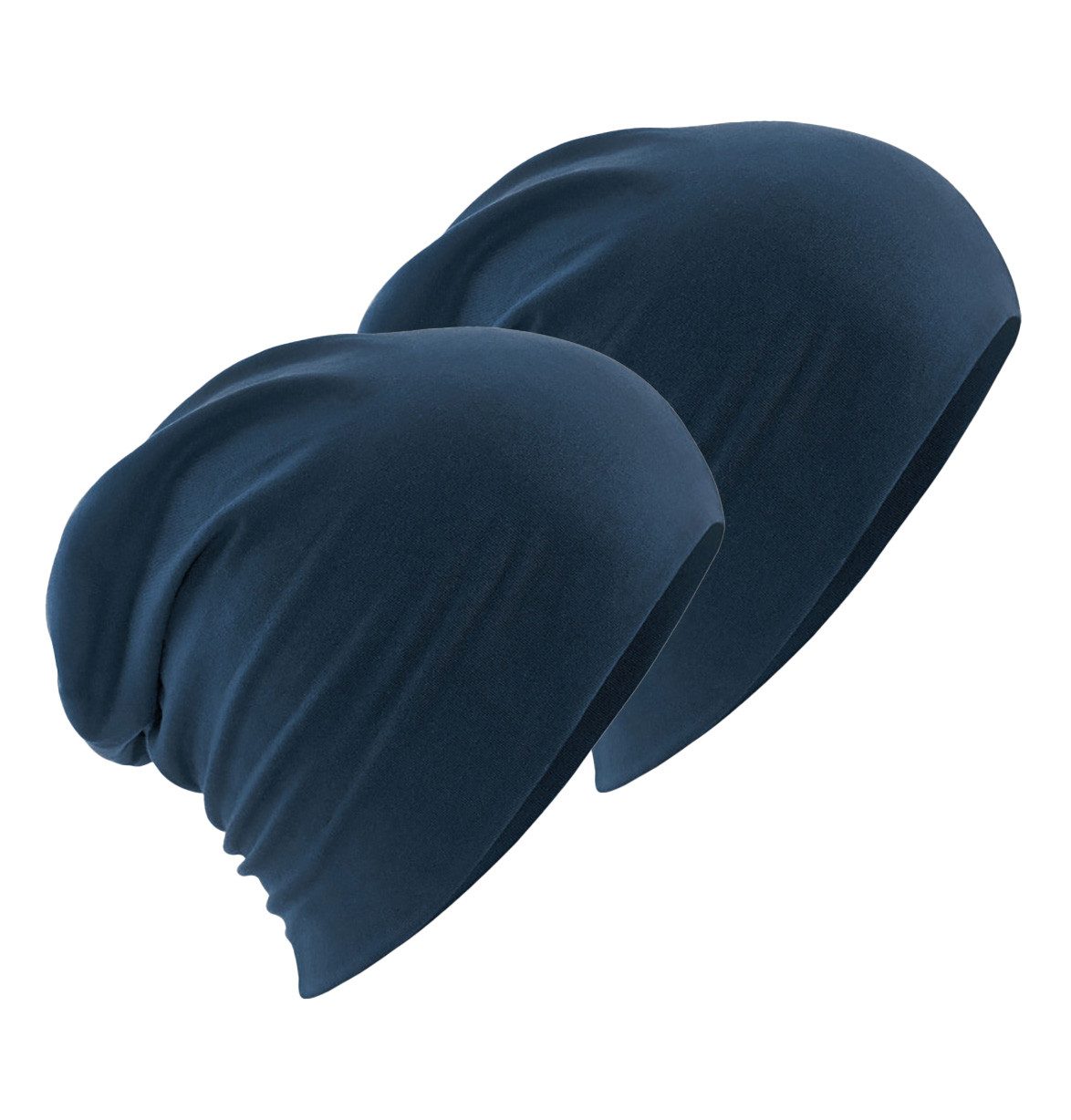 Beechfield® Beanie Cotton Slouch Beanie Hemsedal (Spar Set, 2er Pack) Leichte Beanie Mütze