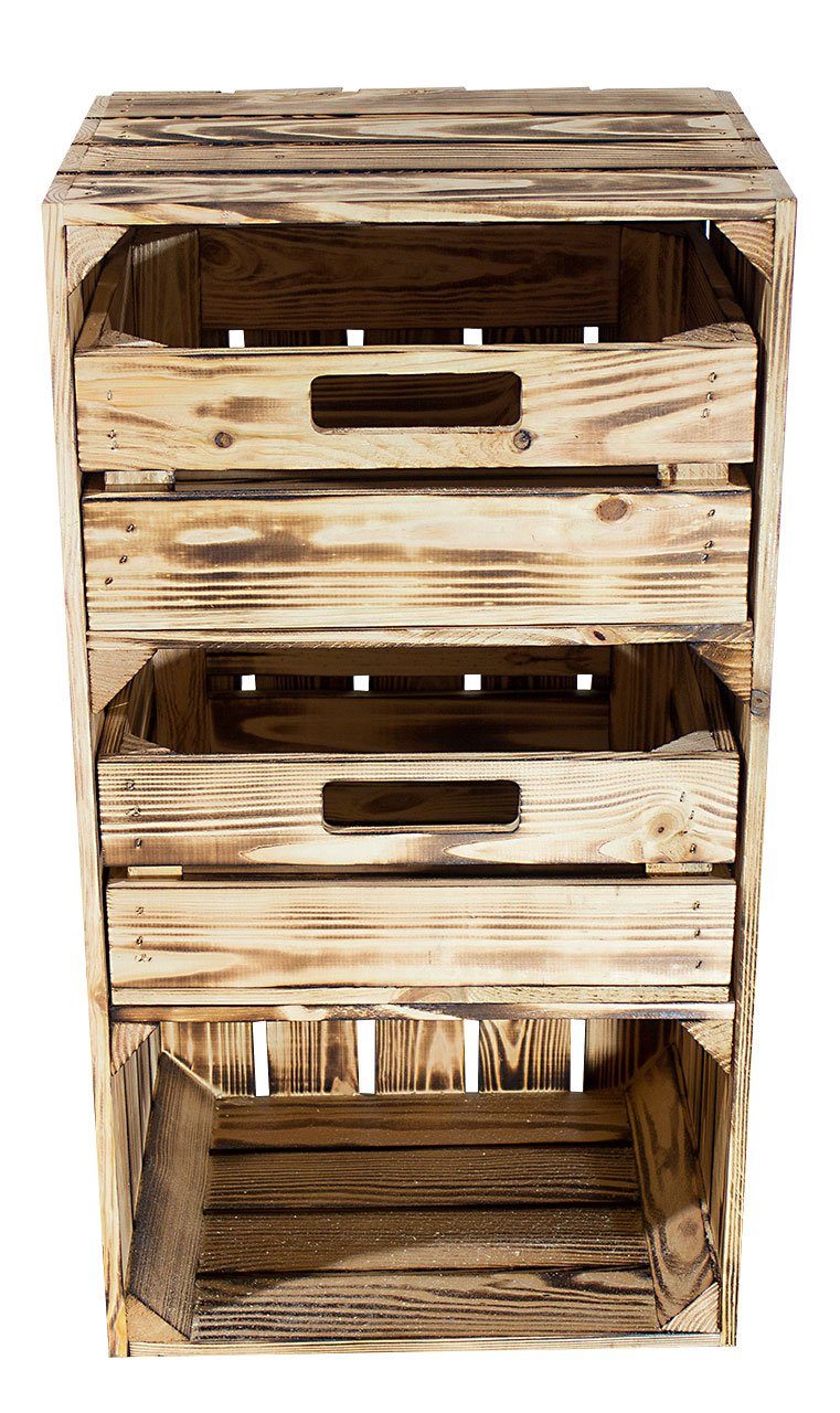Kistenkolli Altes Land Allzweckkiste Regalkiste "Willi" in geflammt mit zwe günstig online kaufen