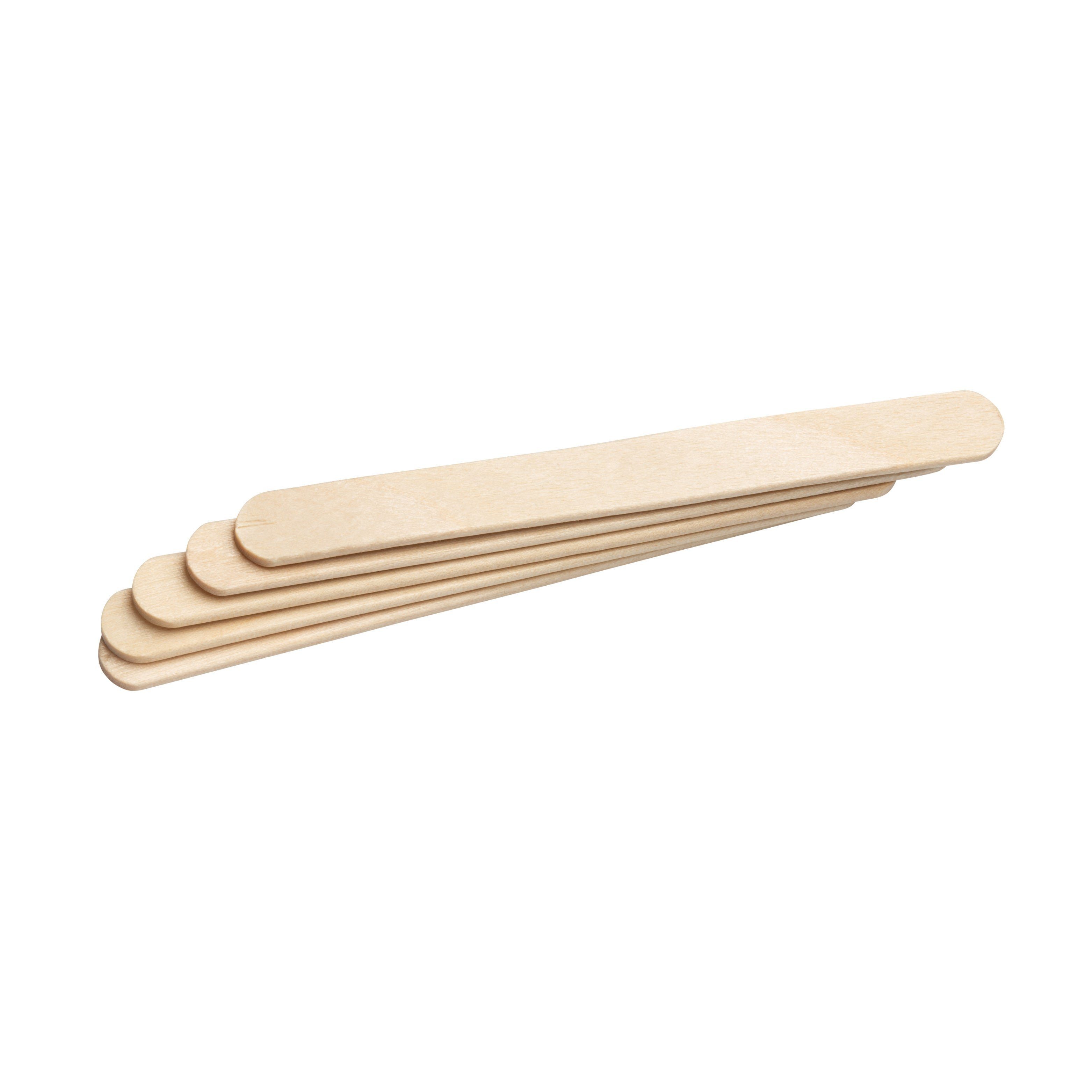 wisefood Einwegbesteck-Set 100-tlg., Birkenholz Eisstäbchen/Spatel - 11cm (100-tlg), Birkenholz