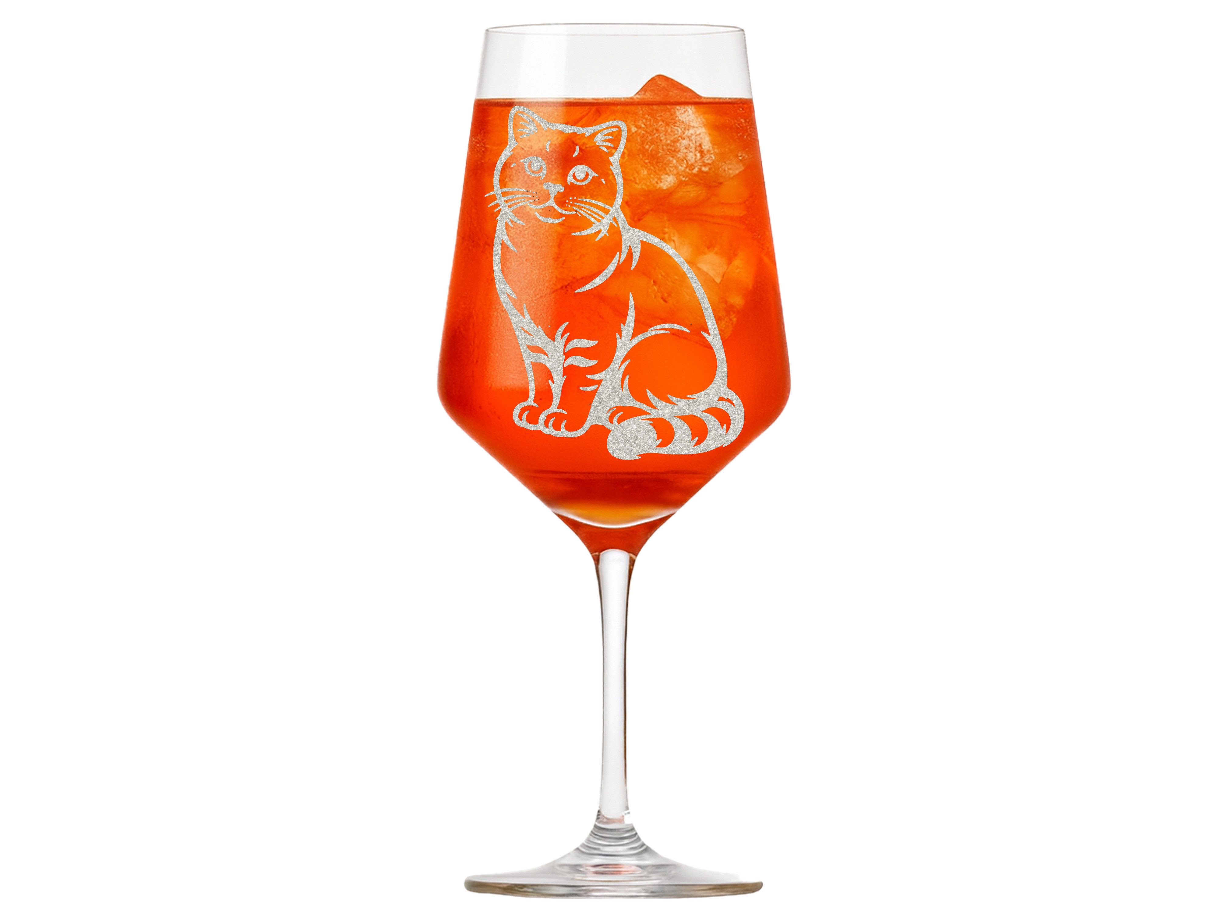 Valhalla Weinglas europ. Kurzhaar Katze Gravur 350 ml spülmaschinenfest, 1-tlg., Glas, Atemberaubende Darstellung