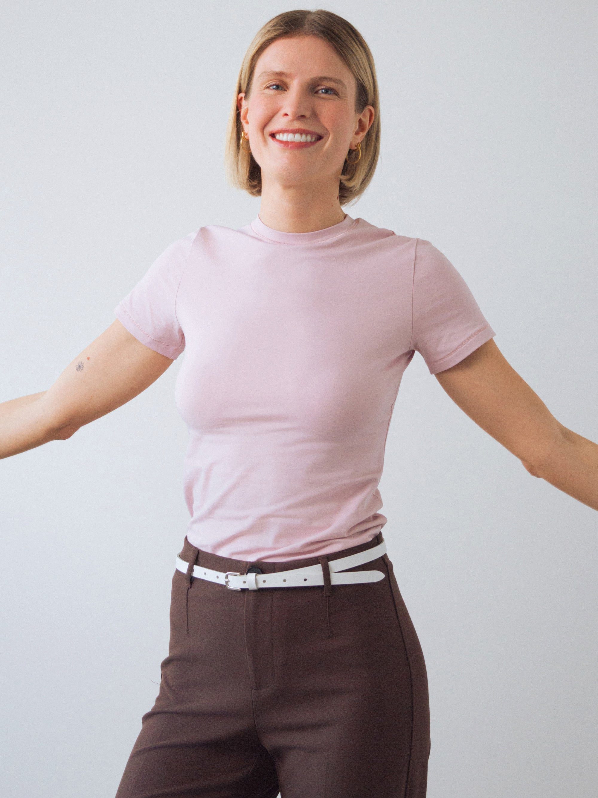 HONEST BASICS T-Shirt Slim Fit aus Bio- und recycelter Baumwolle