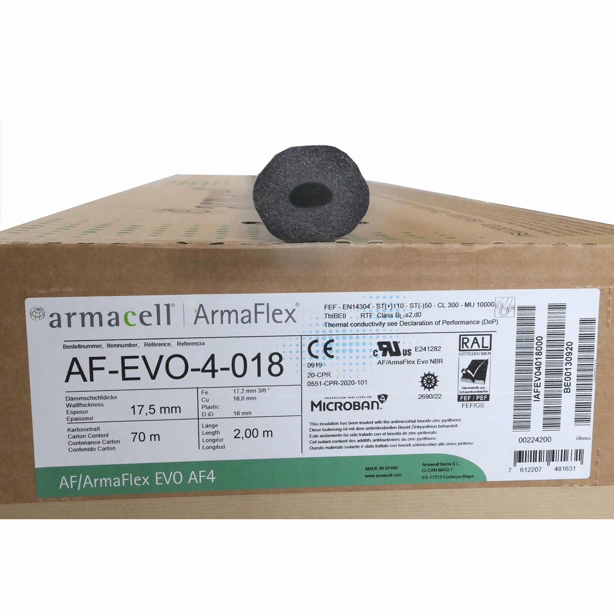 Scorprotect® Steinwolle AF/Armaflex® Armacell® Kälte Kautschuk Isolierung AF4