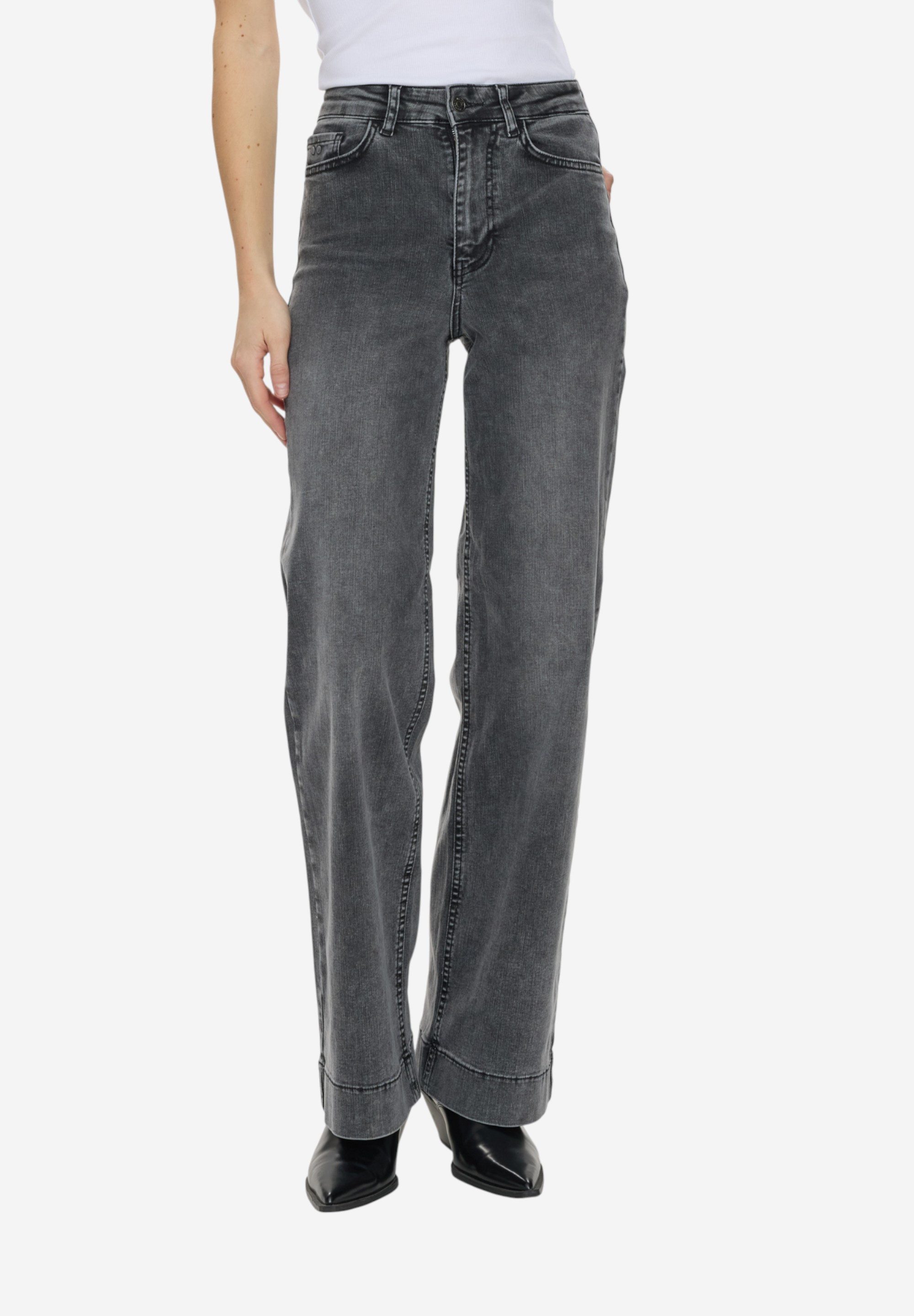 nümph Loose-fit-Jeans NUPARIS HR WIDE JEANS