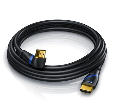 Primewire HDMI-Kabel, 2.1, HDMI Typ A (25 cm), 270° gewinkelt, 8K UHD 7680 x 4320 @ 120 Hz mit DSC - 0,25m