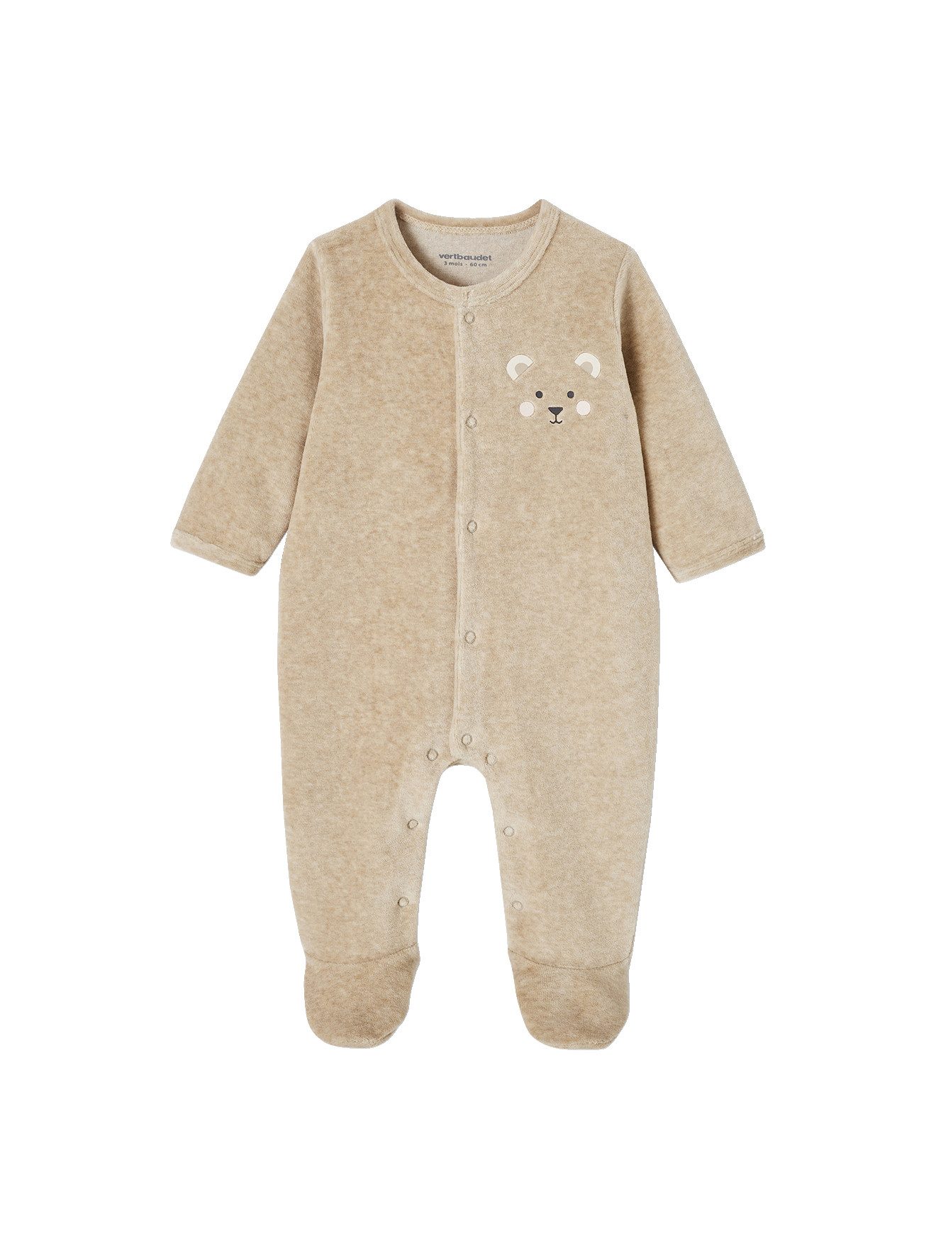 Schlafanzug Baby Samt-Strampler, Koala