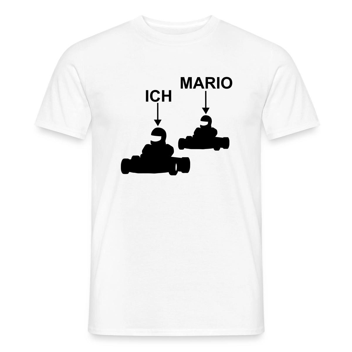 Spreadshirt T-Shirt Mario Und Ich Go Kart, Gaming Männer T-Shirt (1-tlg)