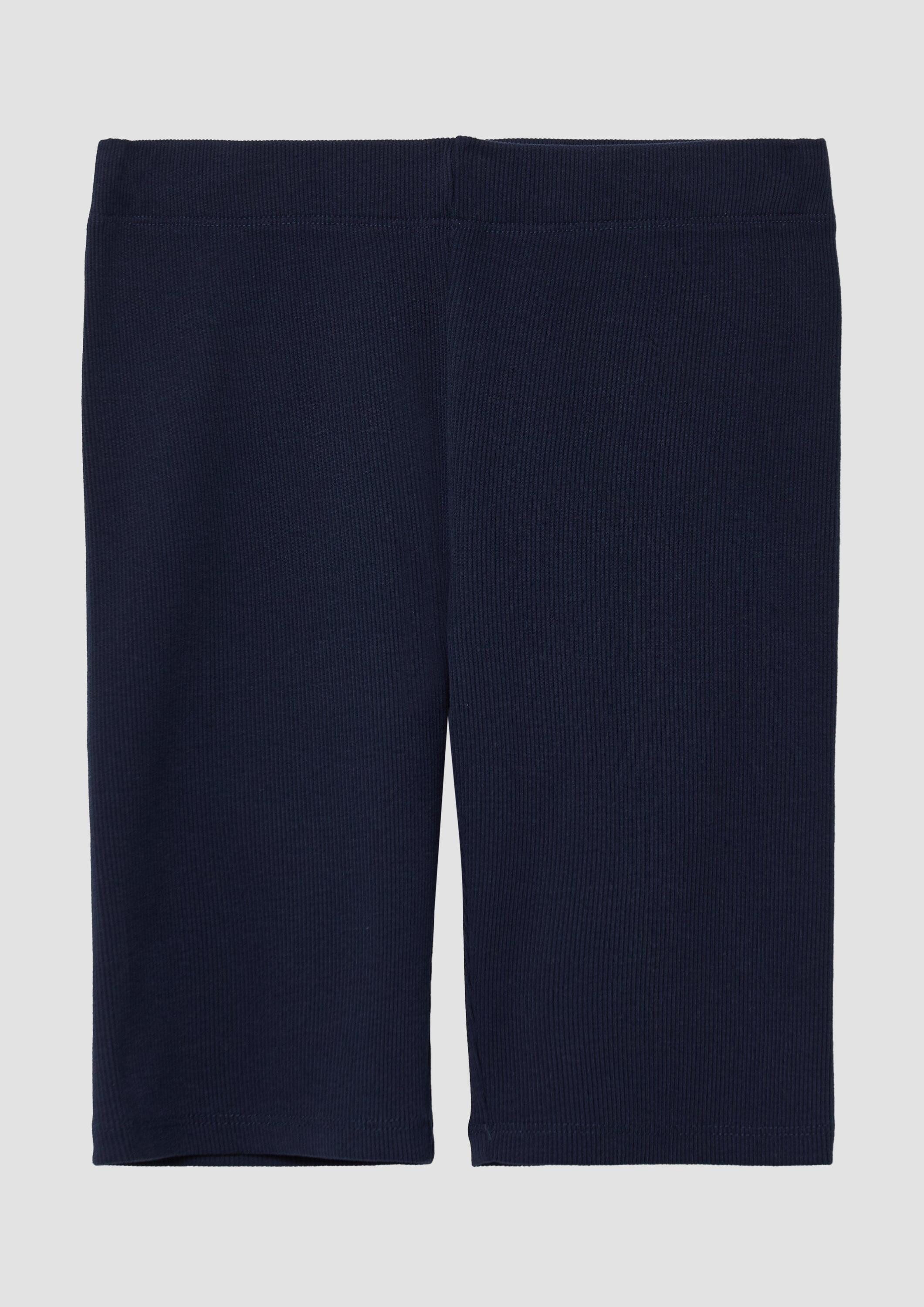 s.Oliver Caprihose Leggins Gerippte Radlerhose mit Elastikbund