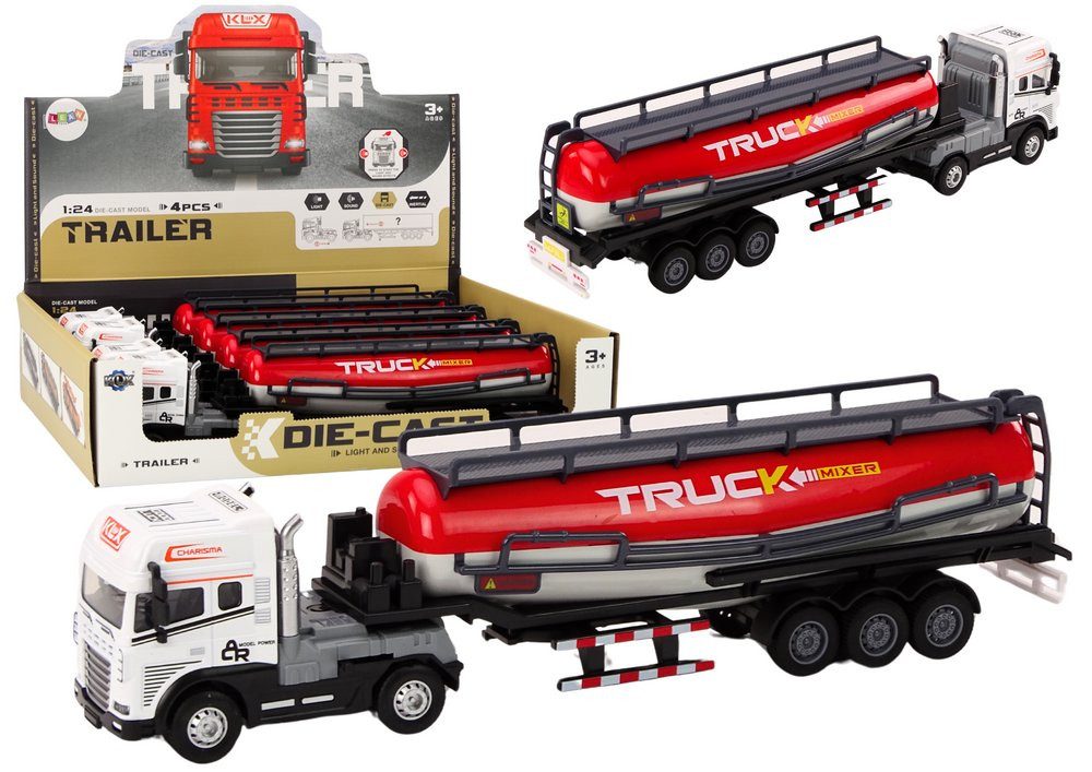 Wisam Lernspielzeug LKW mit Anhänger TIR 1:24 Auto LKW Zubehör Sounds Tanker