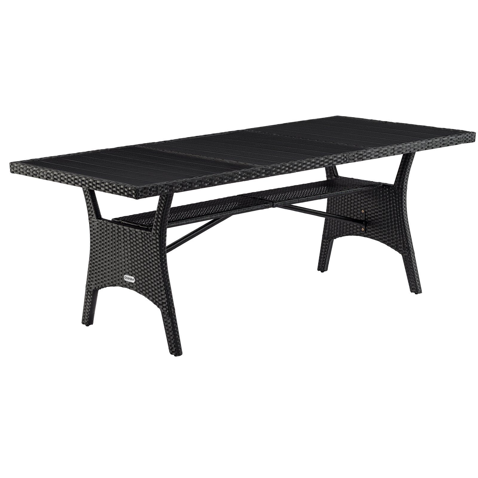 Casaria Gartentisch (1-St), Polyrattan 190x90x74cm mit günstig online kaufen