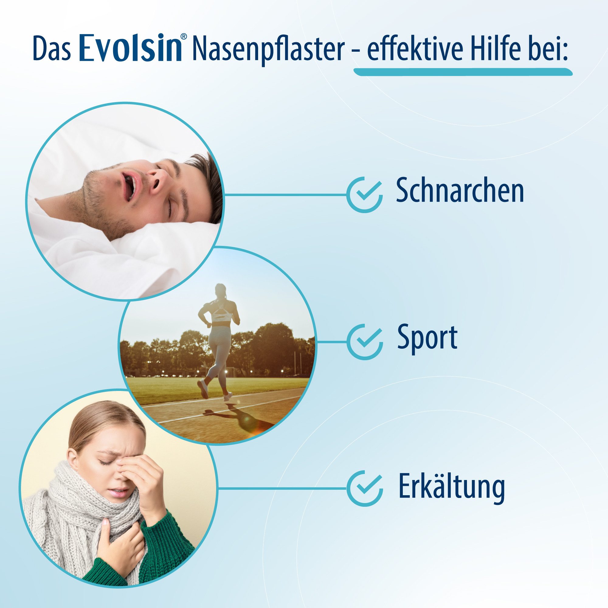 Evolsin Nasenpflaster Evolsin® Anti Schnarch Nasenpflaster I Effektiv schnarchen verhindern (30 St), Erleichtert das Atmen, Reduziert Schnarchen, Erweitert die Nasenhöhlen