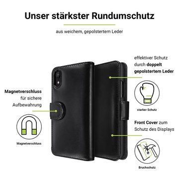 Artwizz Flip Case SeeJacket® Leather for iPhone X, black (compatible with iPhone Xs), iPhone XS, iPhone X