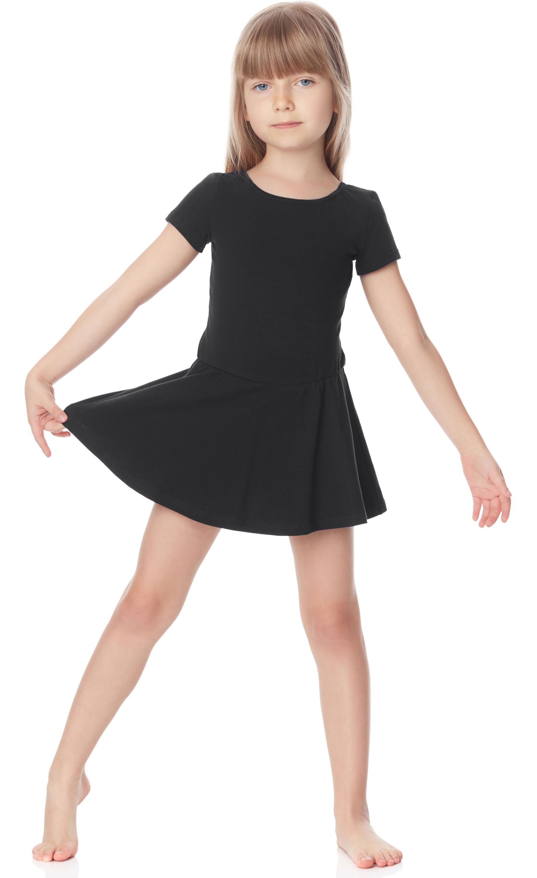 Tanzbody Schwarz MS10-136 Style Ärmeln Body Mädchen Balletkleid mit kurzen Bodykleid Merry