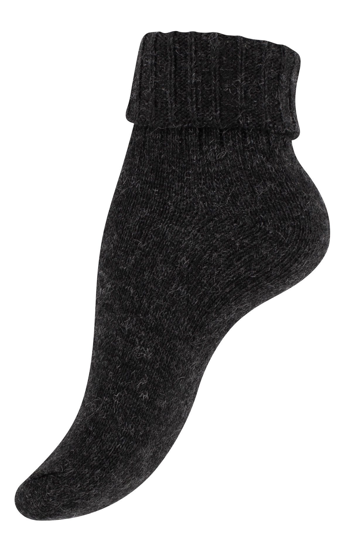 Cotton Prime® Socken Alpaka Socken mit Umschlag (2-Paar) wärmend und weich – Bild 3 von 4