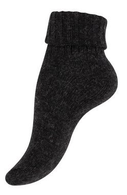 Cotton Prime® Socken Alpaka Socken mit Umschlag (2-Paar) ökologisch gefärbt und vorgewaschen