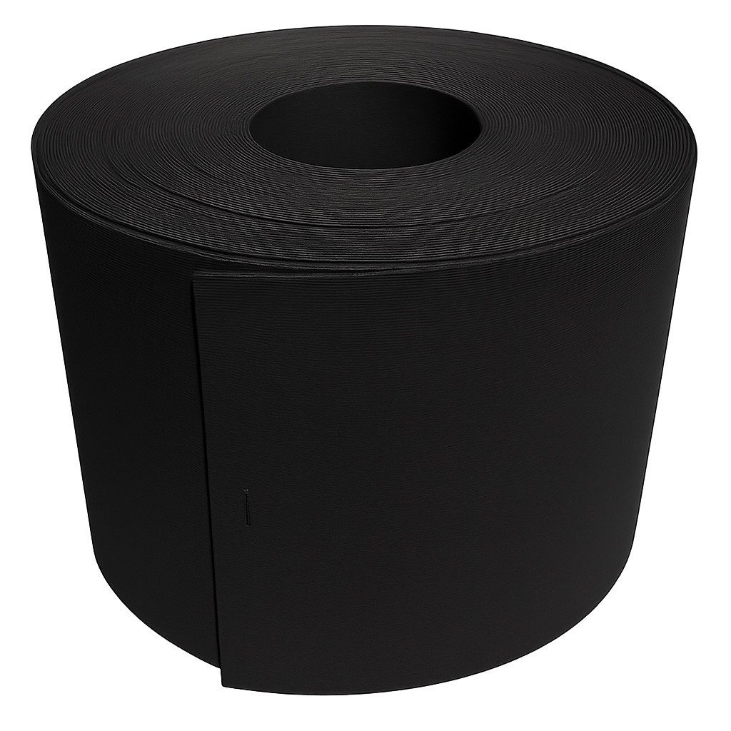 Systafex® Doppelstabmattenzaun Sichtschutz Rolle RAL9005 Schwarz 26m für Doppelstabmattenzaun, Bruchsicher, uv-beständig, witterungsbeständig, kürzbar