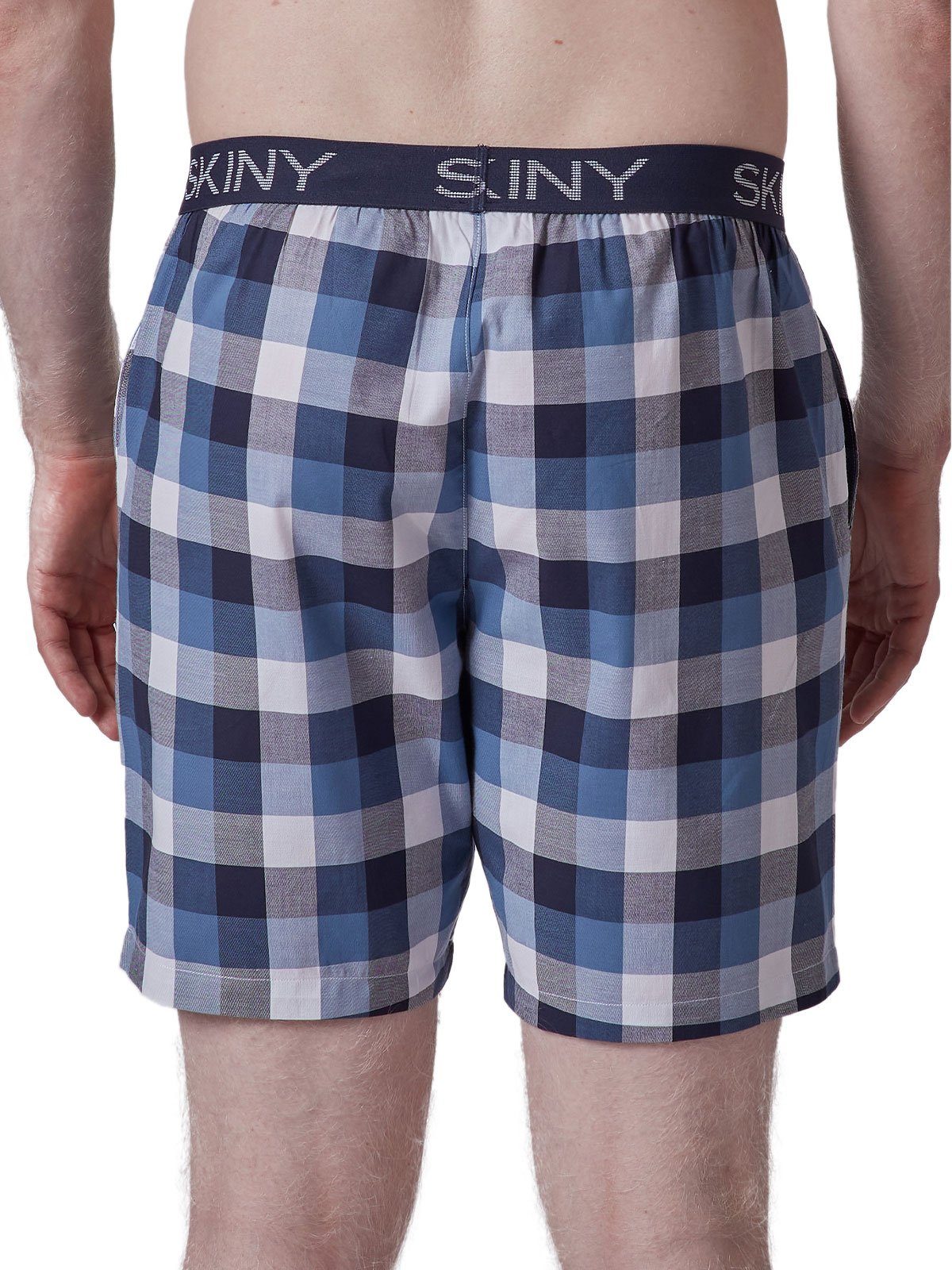 Skiny Loungehose Herren Hose kurz Night In Mix & Match (Stück, 1-tlg) gerader Beinausschnitt