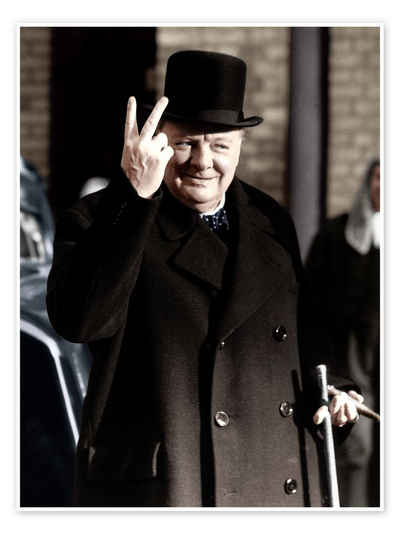 Posterlounge Poster Heritage Images, Winston Churchill, Fotografie