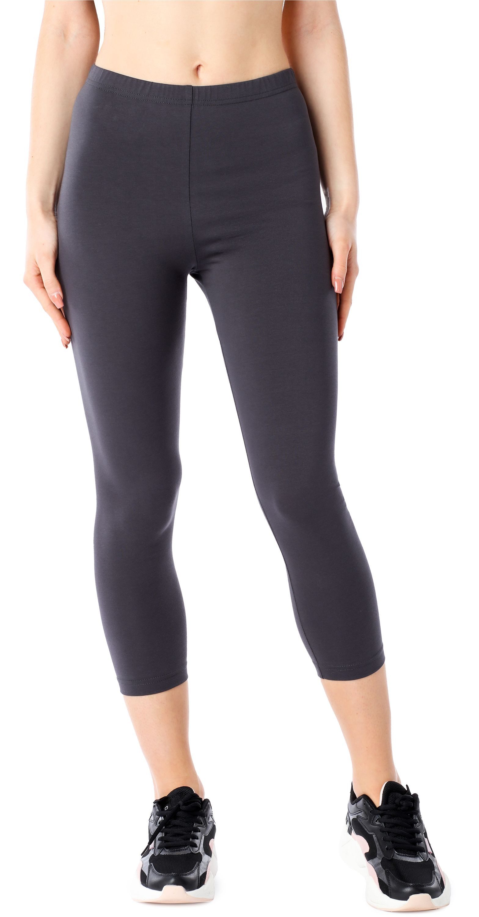 Leggings Damen 3/4 Capri Leggings aus Bio-Baumwolle BLV50-184