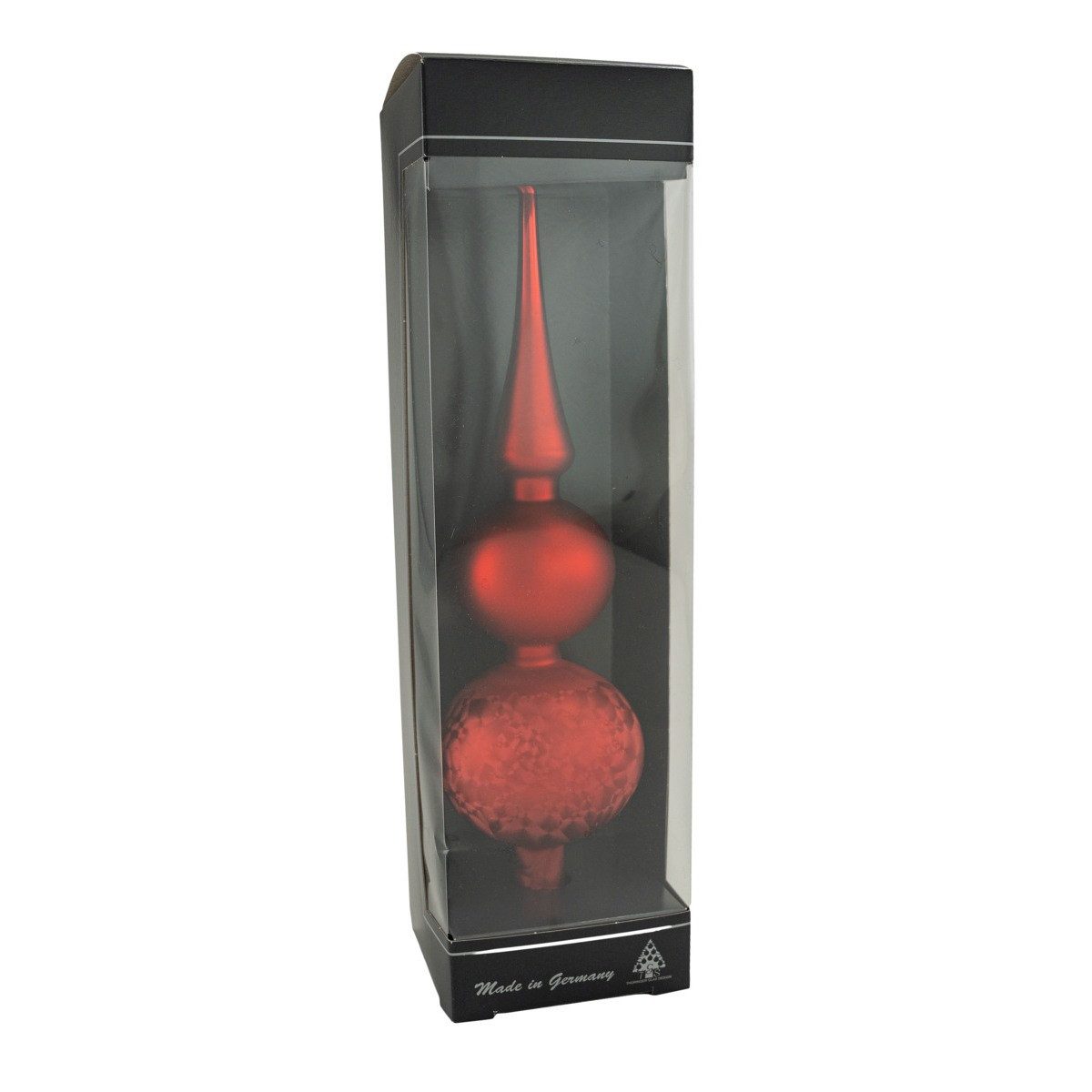 Thüringer Glasdesign Christbaumspitze Doppelspitze Weihnachtsliebe 31cm