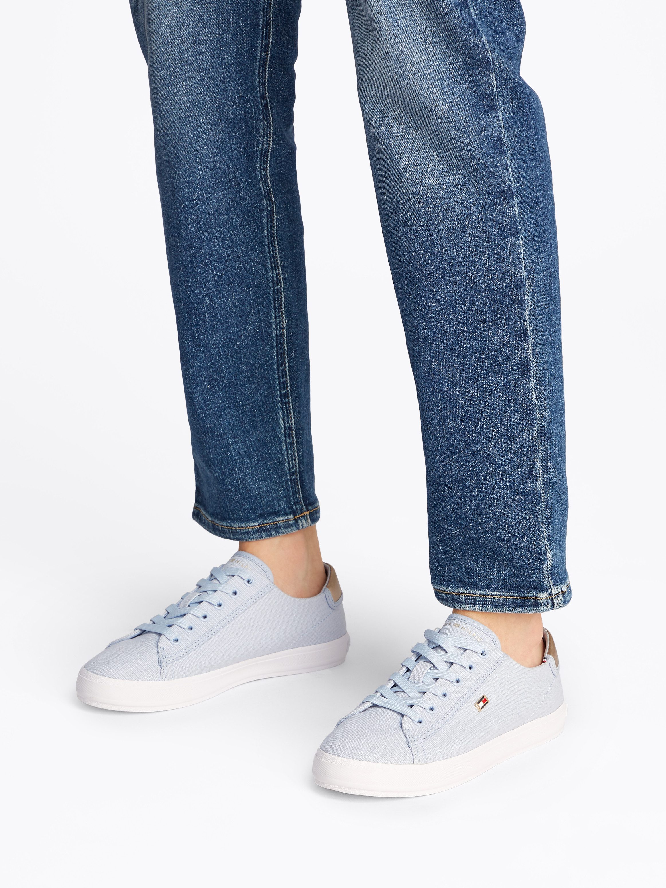 Tommy Hilfiger VULC CANVAS LACE UP SNEAKER Plateausneaker, Freizeitschuh, H günstig online kaufen