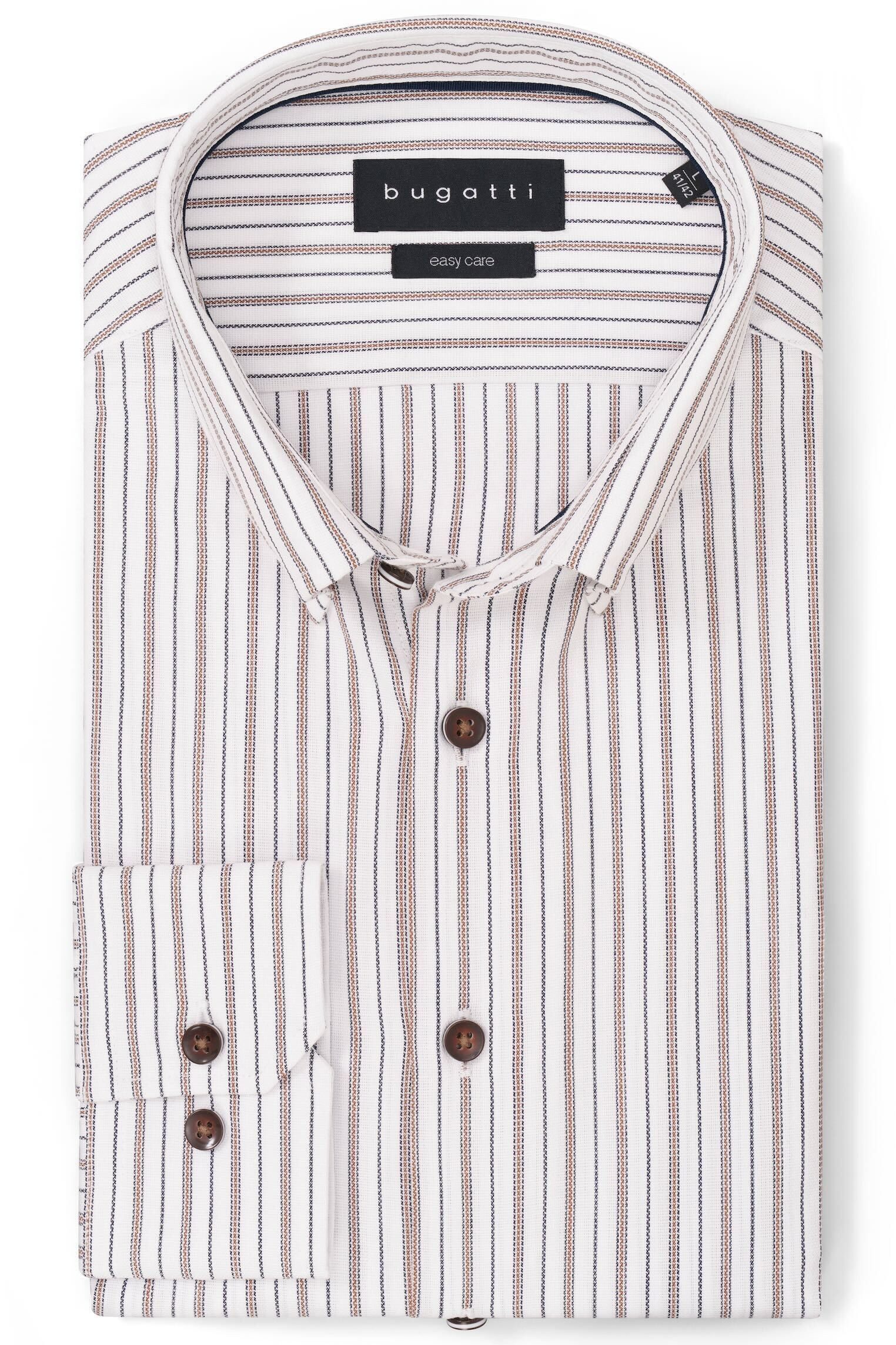 bugatti Streifenhemd Button-Down-Kragen im Streifen-Design