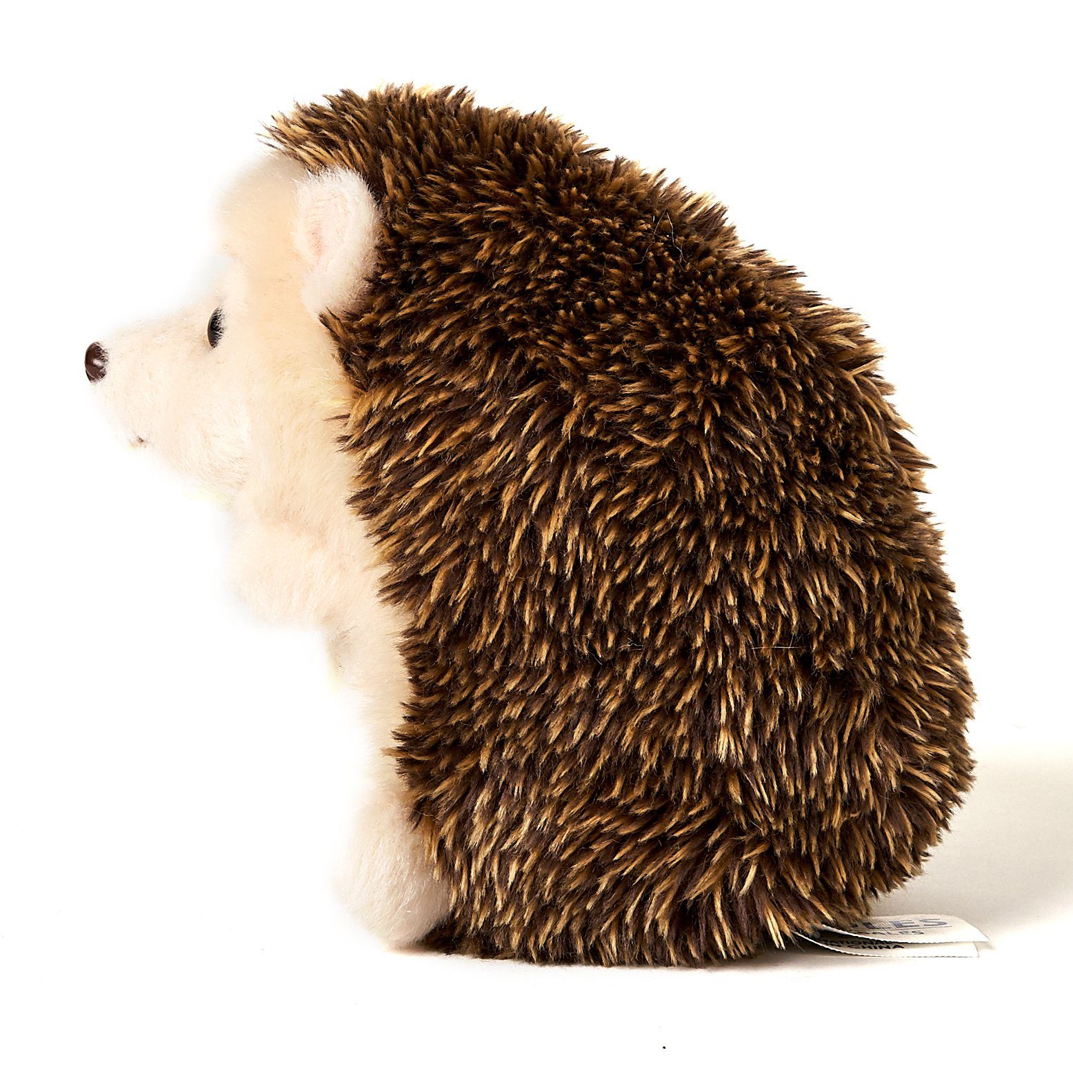 Uni-Toys Kuscheltier Igel, stehend - 14 cm (Höhe) - Plüsch-Waldtier - Plüschtier, zu 100 % recyceltes Füllmaterial