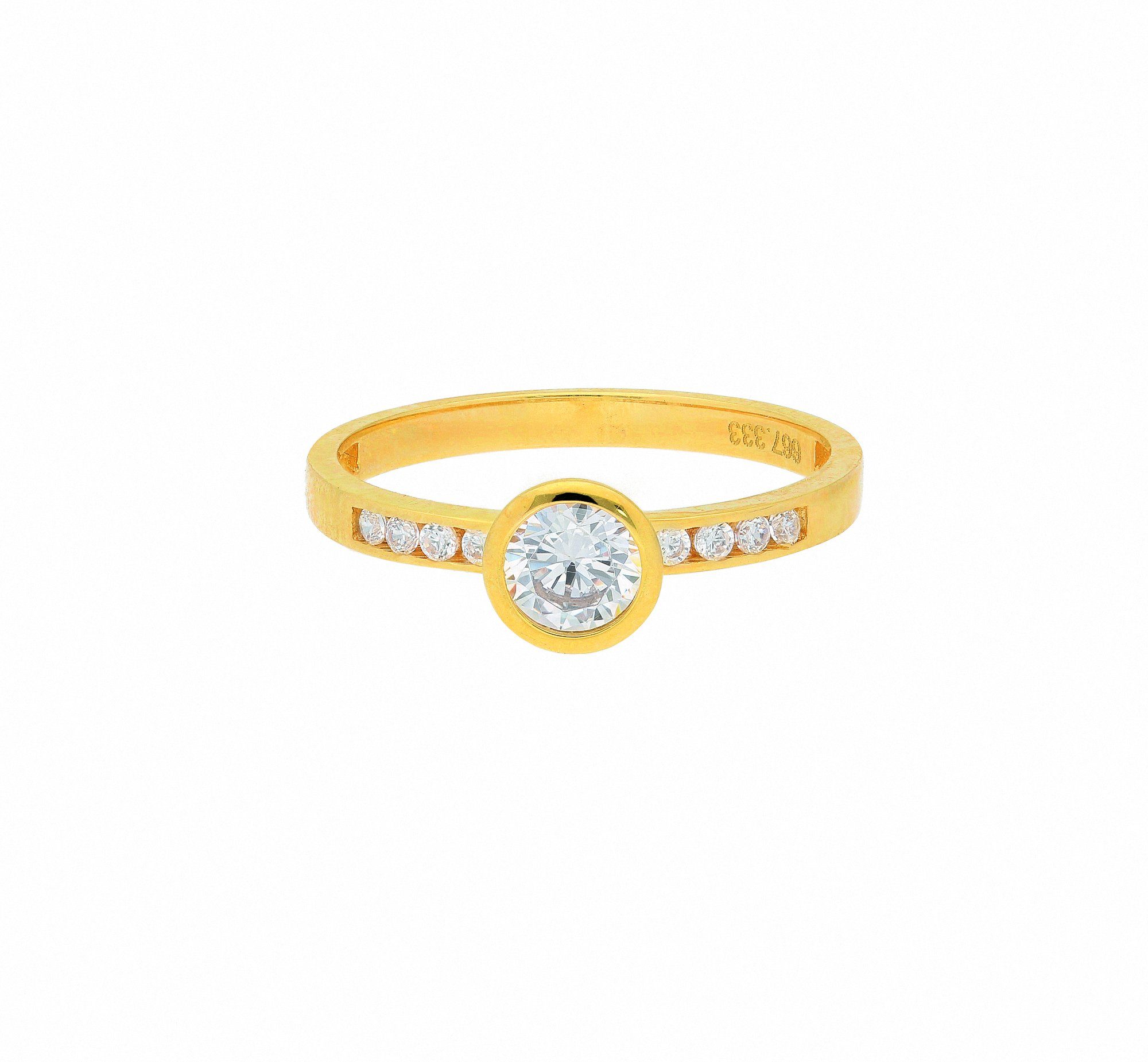 Solitärring Solitärring 333 Gold (8K) mit Zirkonia