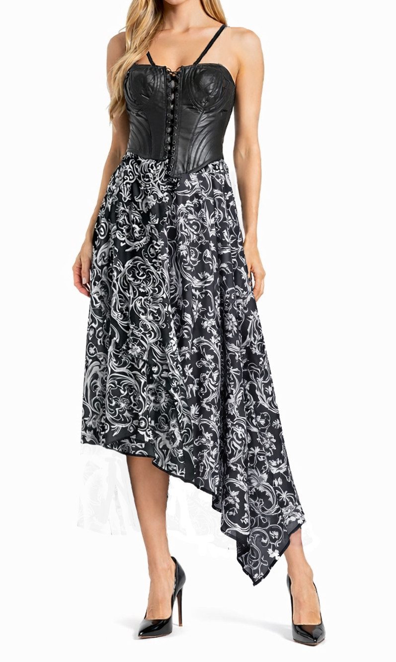 Diesel Bustierkleid Diesel Black Gold Dalpell-FS Abito Damen Kleid Schwarz