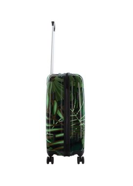 Saxoline® Koffer Palm Leaves, Mit praktische Teleskop-Griff