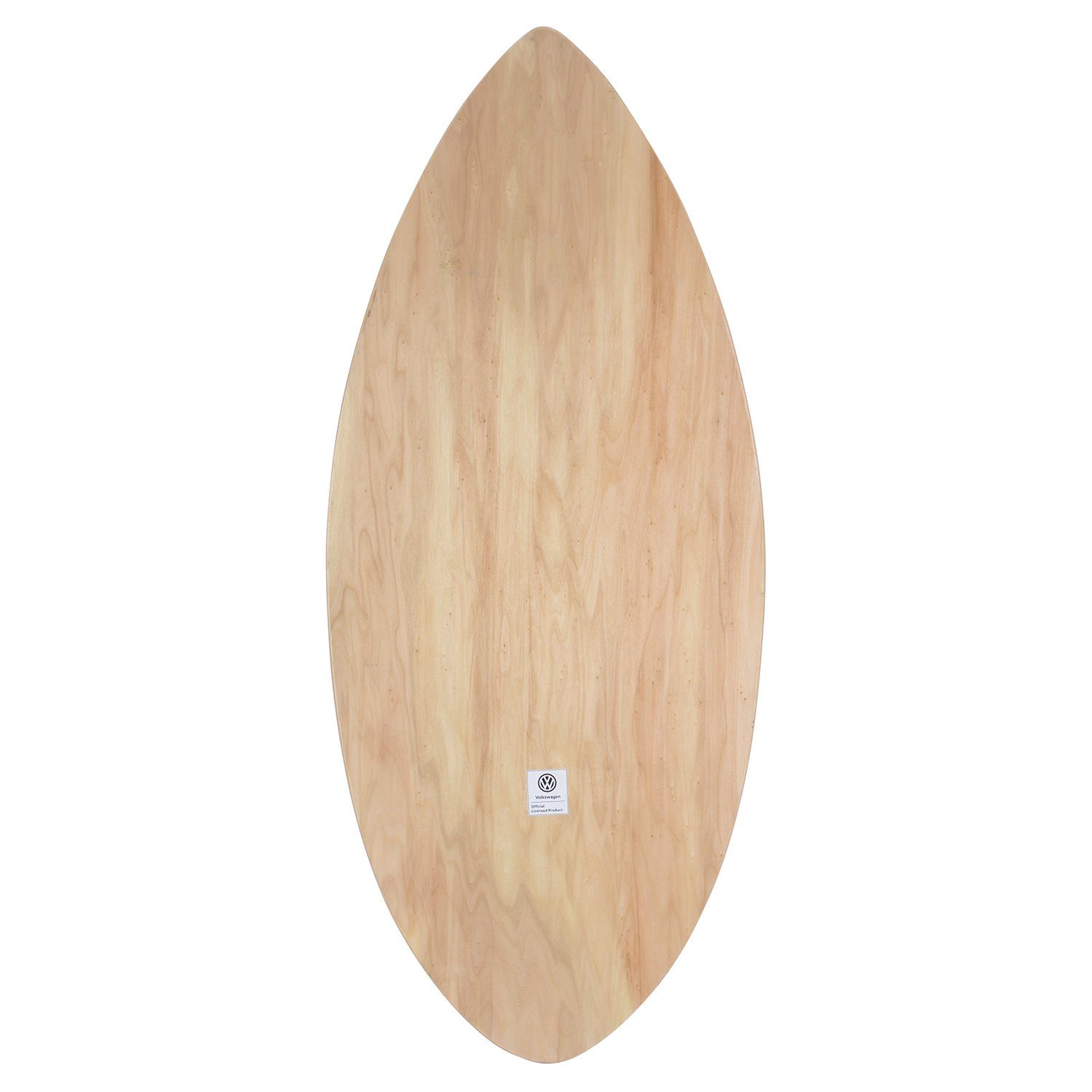 VW Collection by BRISA Wakesurfboard Volkswagen Skimboard aus Echtholz, (1 tlg), mit rotem T1 Bulli Bus Design, Maße: 44 x 104 cm