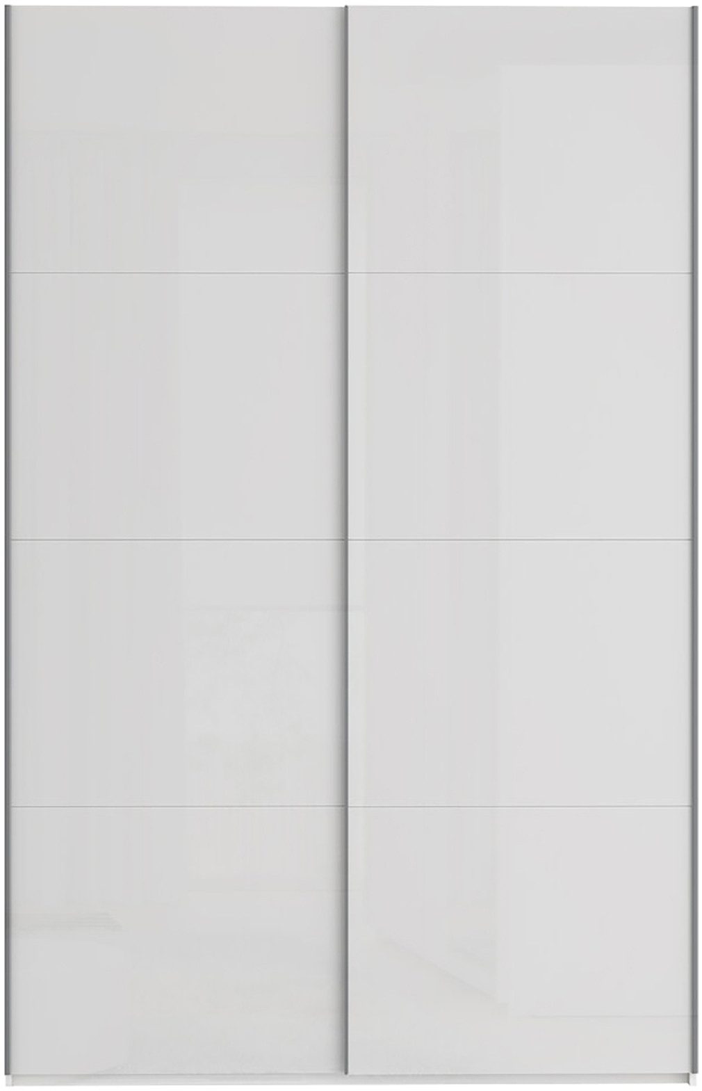 FORTE Schwebetürenschrank Fittio, Made in Europe, 2 Schiebetüren, modernes Design Höhe 2,35 mtr, stehende Montage – Bild 3 von 5