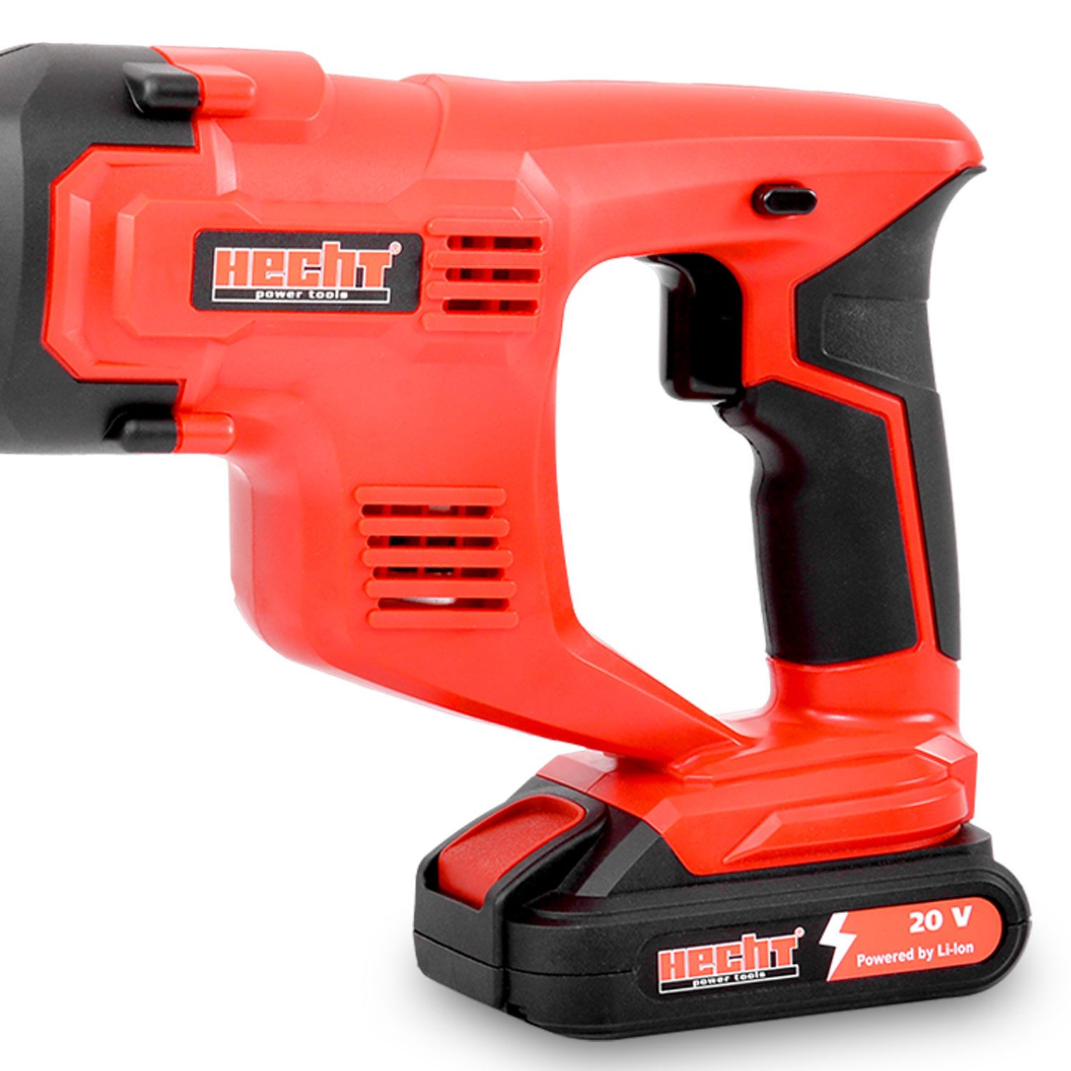 Hecht Akku-Säbelsäge Tigersäge 1510, 115mm Holz, 10mm Metall, 20v Akku Serie 1278, 22mm Hub