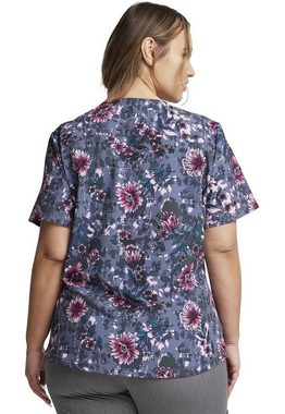 Dickies Funktionsbluse Bunt bedruckter Damen Kasack "rosa Blumen" Kasack mit Motiv