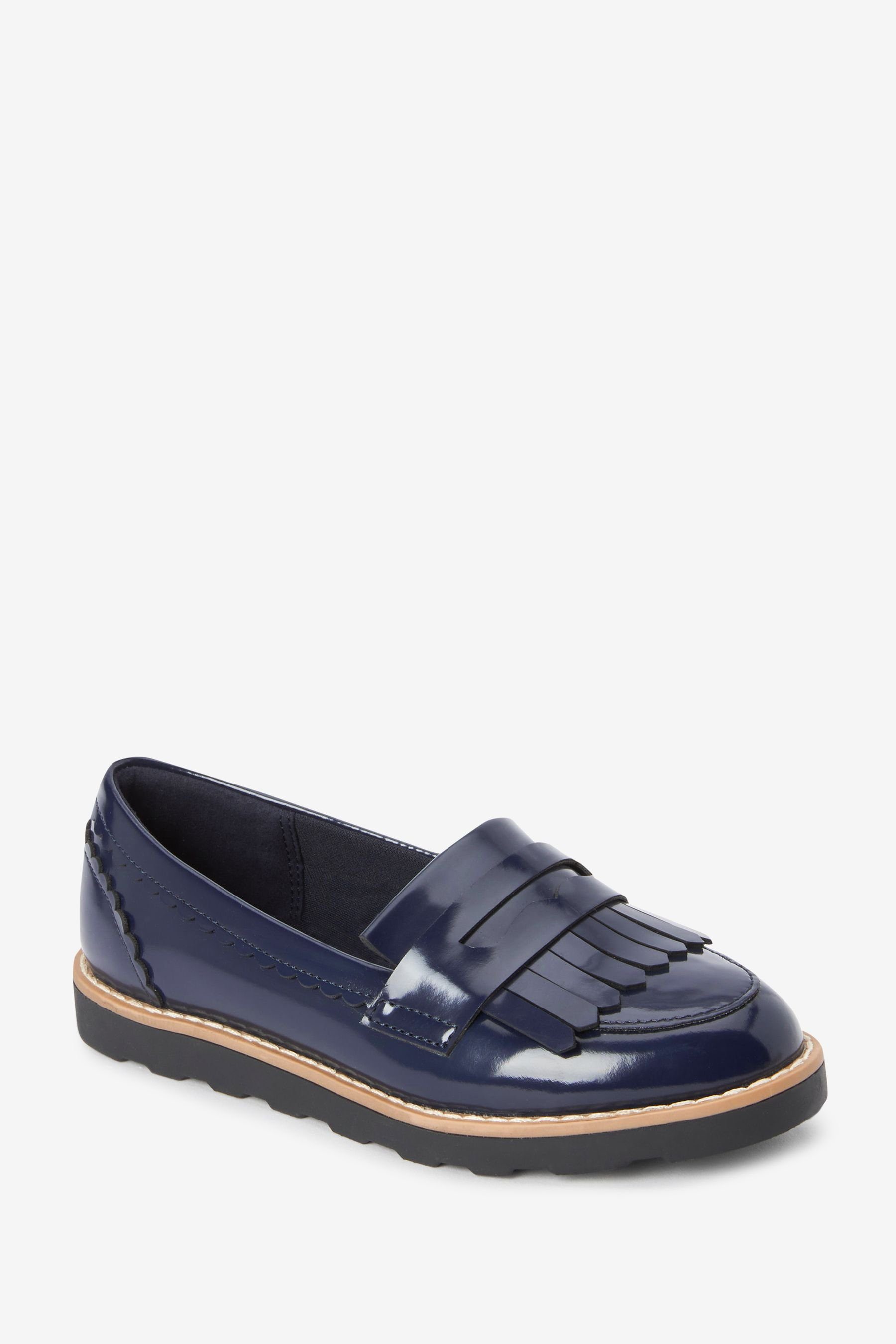Next Loafer für die Schule mit Navy Quaste (1-tlg) Blue Loafer