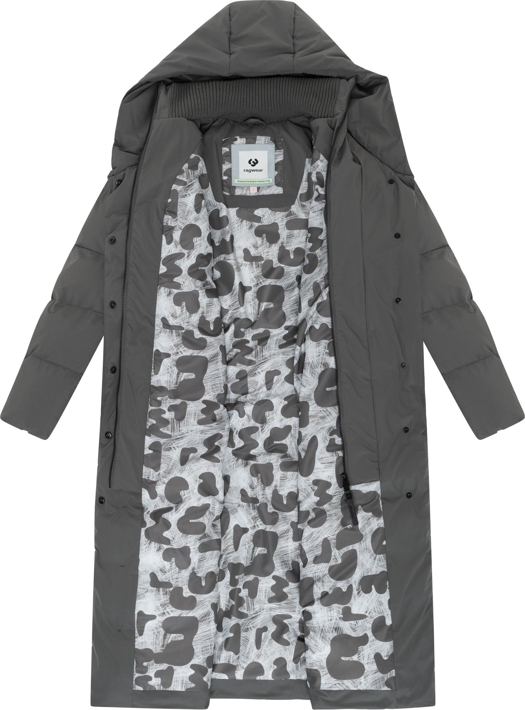 Ragwear Steppmantel Niani Long Langer warmer Wintermantel mit Bindegürtel – Bild 5 von 5