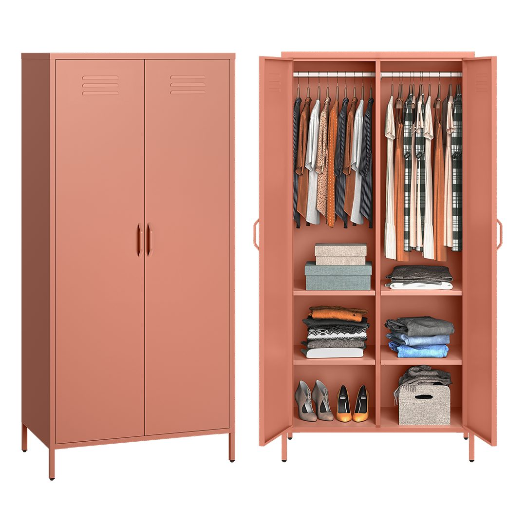 skølm. Kleiderschrank Atria (Metall Kleiderschrank) Doppeltür, günstig online kaufen
