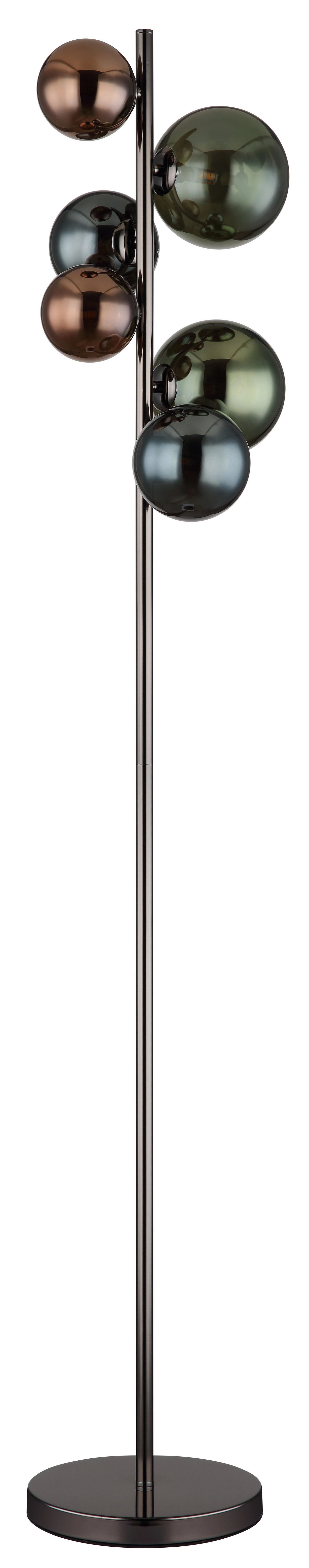 GLOBO LIGHTING LED Stehlampe RIHA, Leuchtmittel wechselbar, Warmweiß, Stehleuchte, Glas, Wohnzimmer, Esszimmer