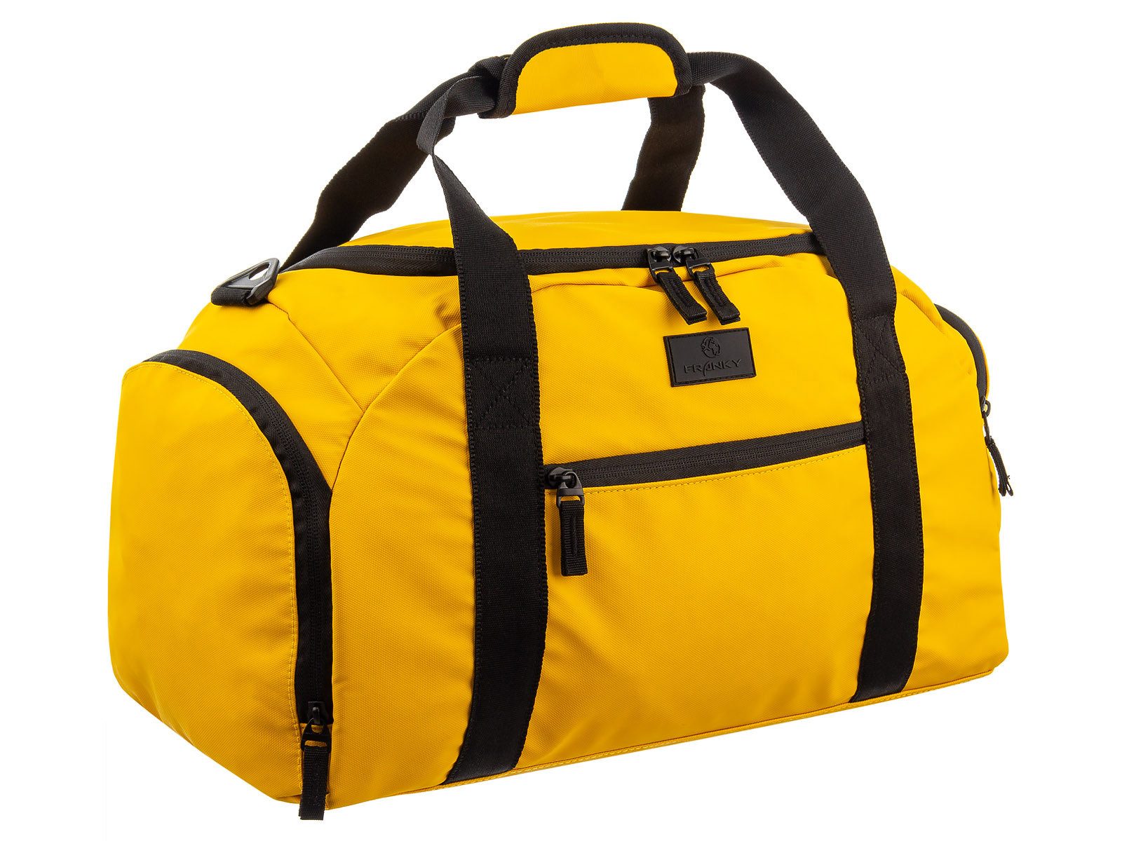 Franky Reisetasche RT34-B Reisetasche Duffle Bag Sporttasche Gr. S (1 Stück, 1-tlg., L/B/H ca. 26/46/25 cm), Trolleyaufsteckfunktion