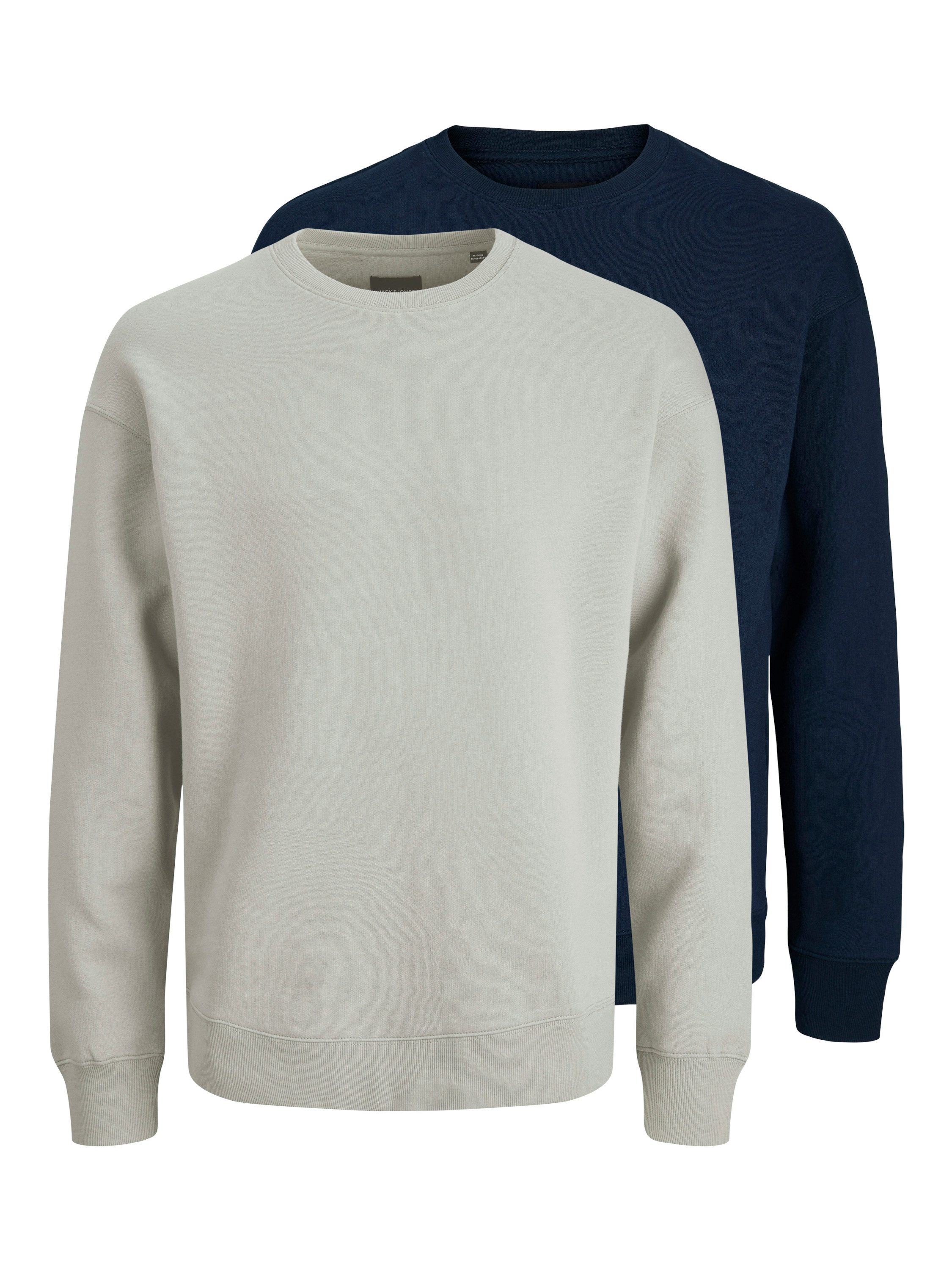 Jack & Jones Sweatshirt JJEBRADLEY SWEAT CREW 2PK MP (Packung, 2-tlg) Mater günstig online kaufen