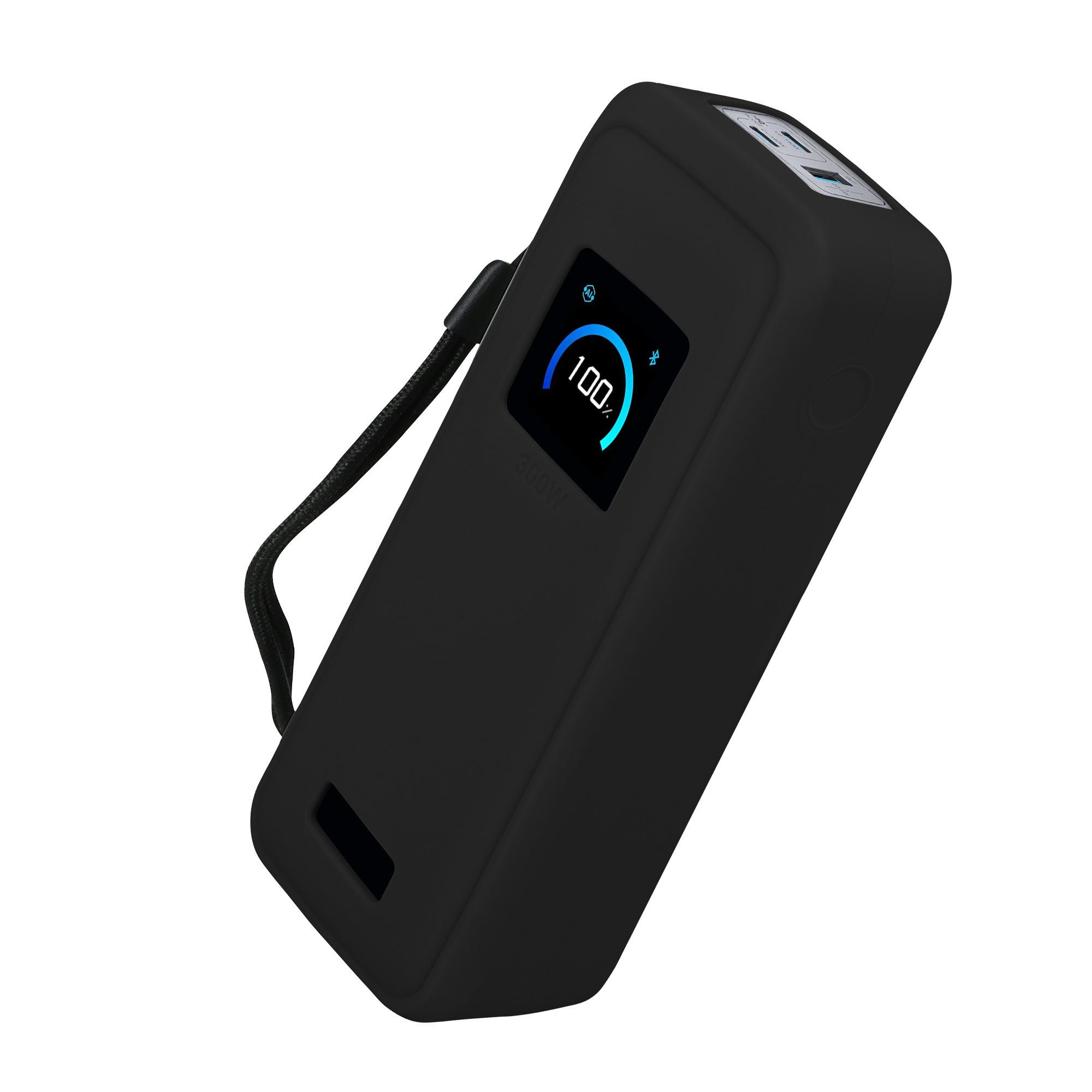kwmobile Smartwatch-Hülle Silikon Hülle für Anker Prime Power Bank 26250mAh 300W Case, Powerbank Hülle für unterwegs - Tasche für Power Bank - Schwarz