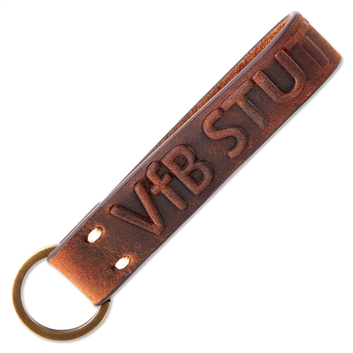 VfB Stuttgart Schlüsselanhänger VfB Stuttgart Schlüsselanhänger Leder braun