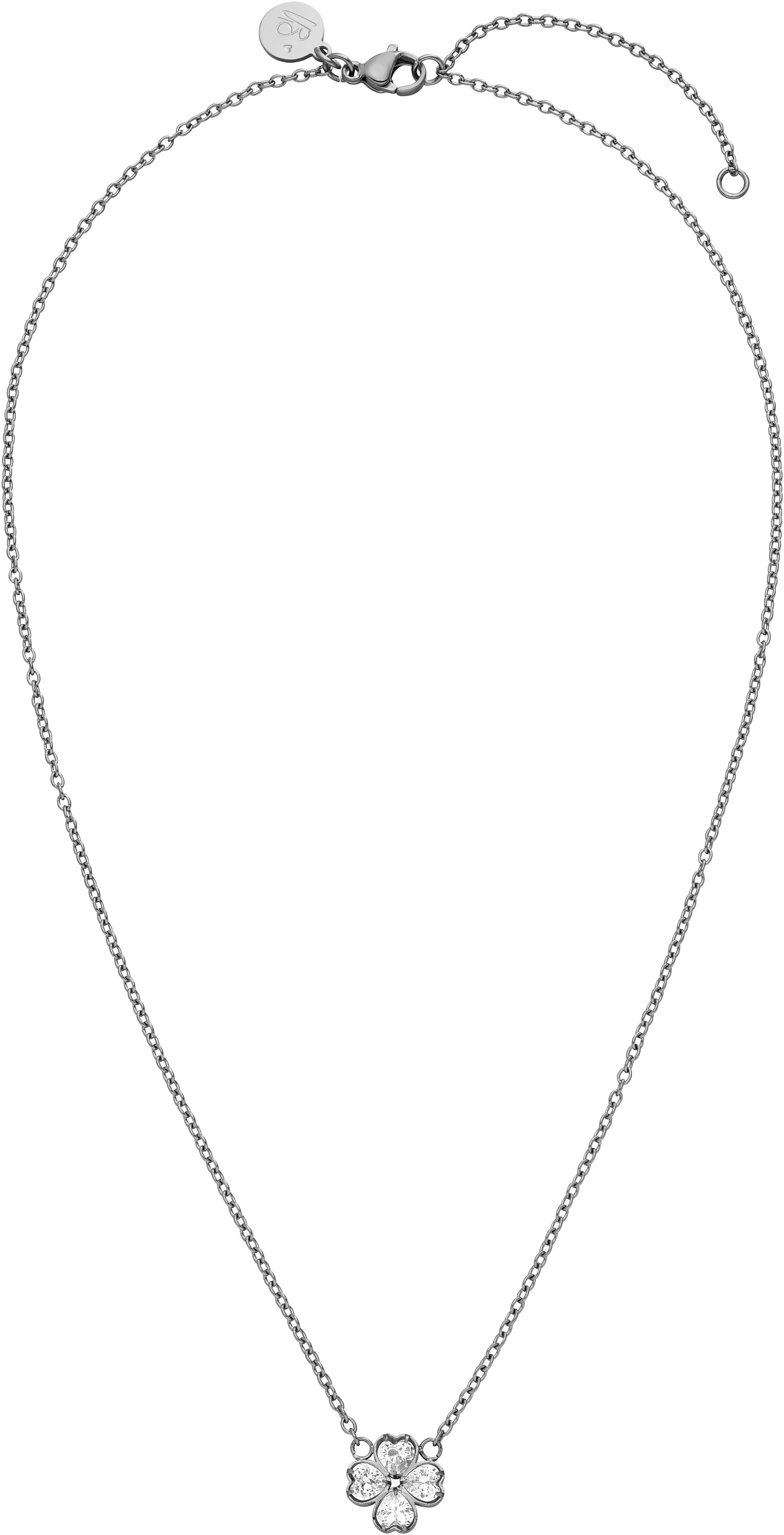 Purelei Kette mit Anhänger Schmuck Geschenk Cuore Kleeblatt, mit Zirkonia ( günstig online kaufen