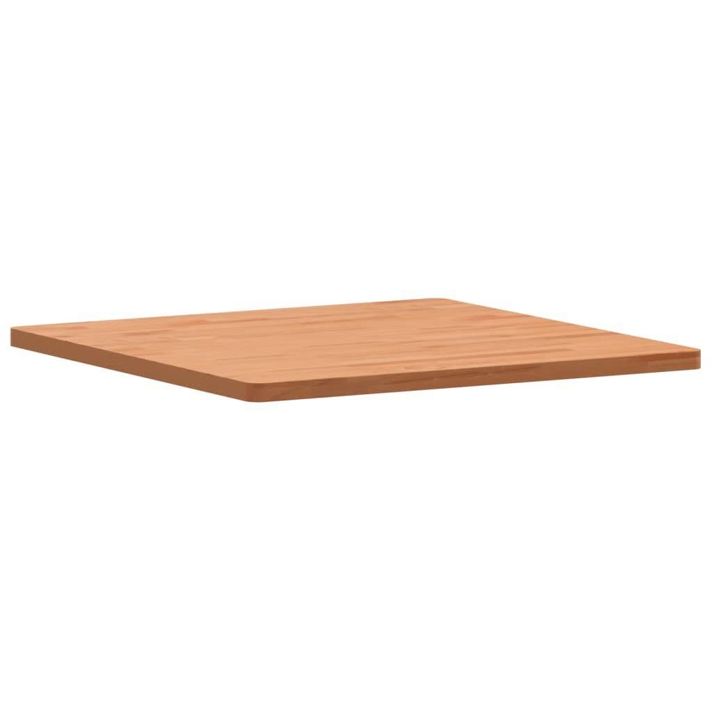 furnicato Tischplatte Massivholz 70x70x2,5 Quadratisch Buche cm