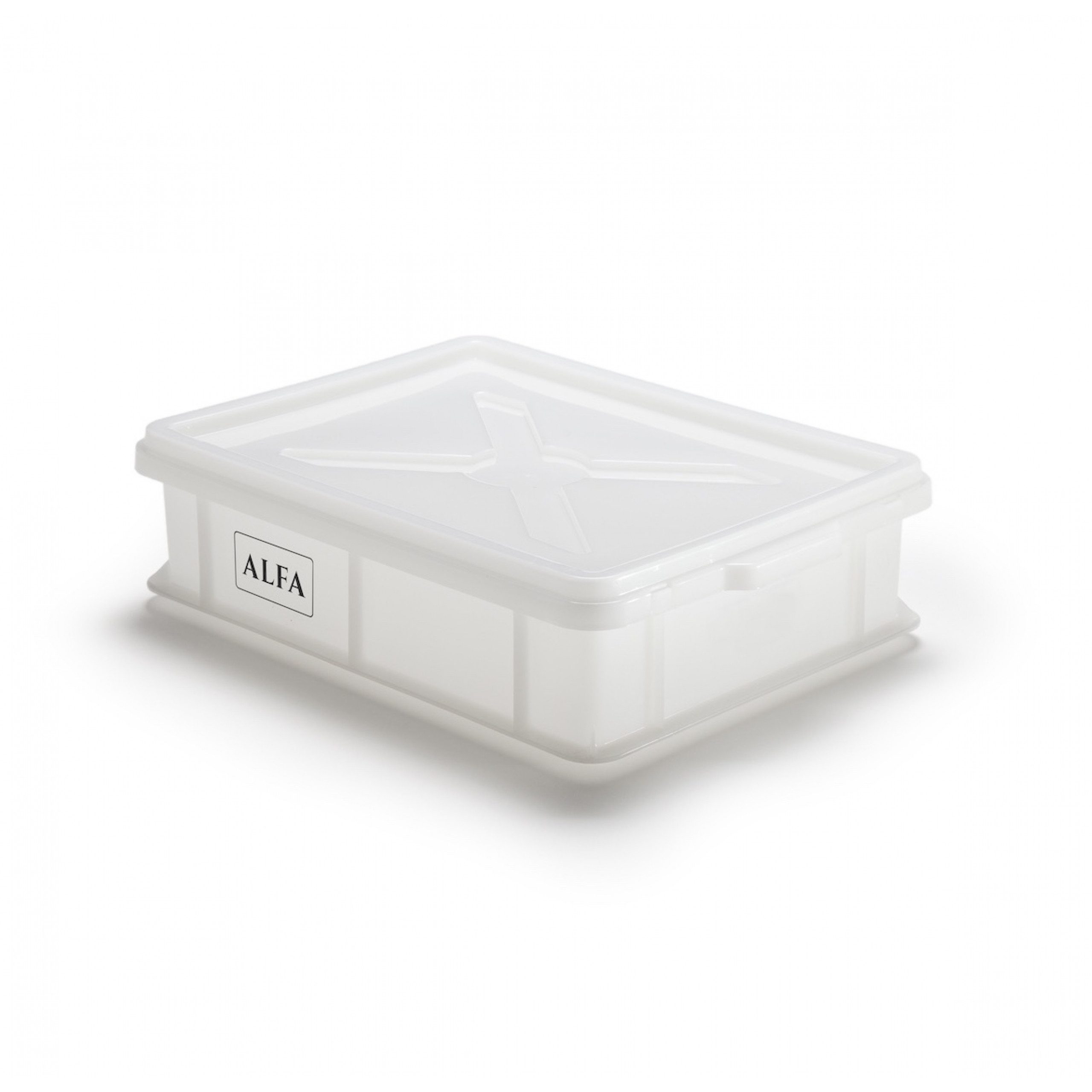 Alfa Forni Pizzaofen Alfa Forni Teigballen Box 40 x 30 cm inkl. Deckel aus Kunststoff