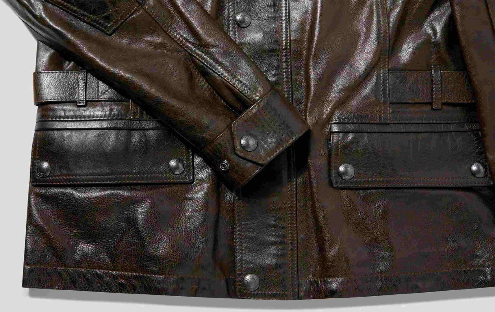 Belstaff Motorradjacke Turner Motorrad Lederjacke protektoren günstig online kaufen