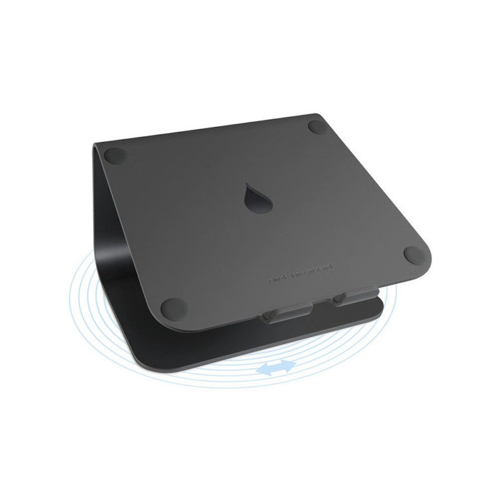 Rain Design Laptop-Ständer mStand 360, (bis 17 Zoll, mit 360°-Drehfuß, Schwarz)