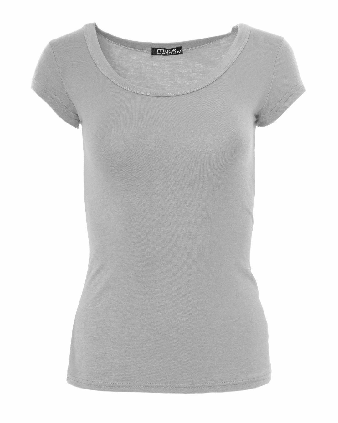 Muse T-Shirt Basic Kurzarm T-Shirt Skinny günstig online kaufen
