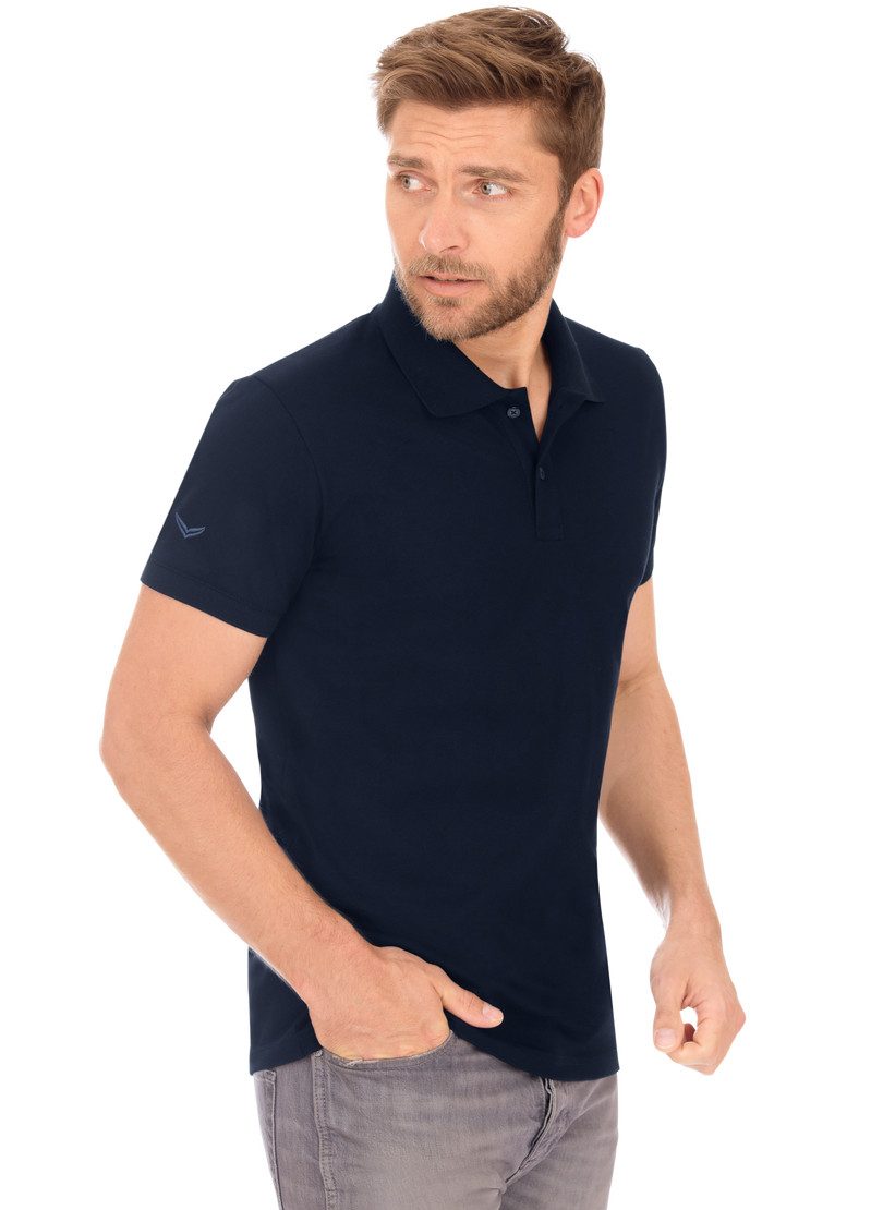 Poloshirt TRIGEMA Slim Fit Poloshirt aus DELUXE-Piqué